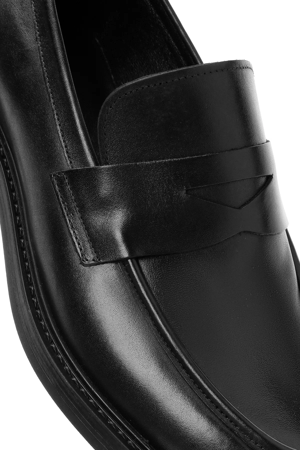 Erkek Siyah Deri Klasik Loafer - Image 10