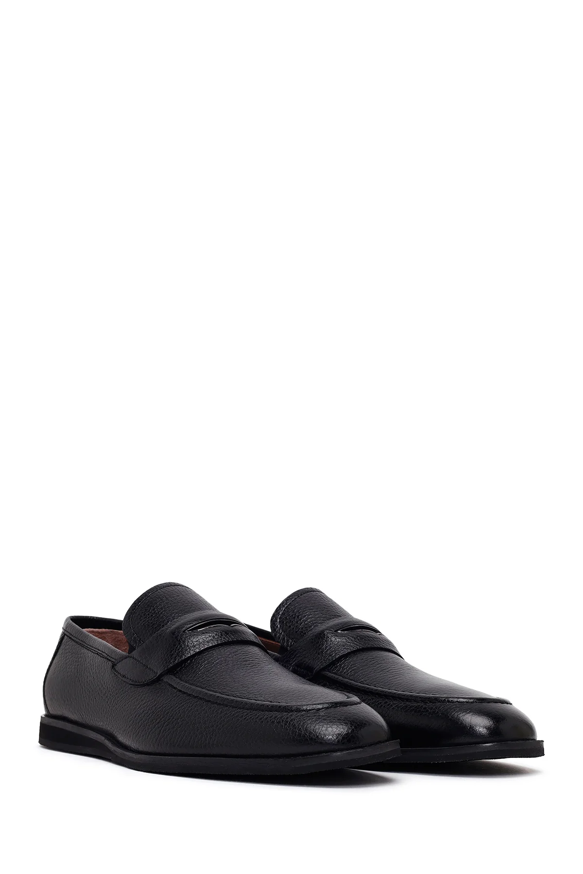 Erkek Siyah Deri Klasik Loafer - Image 2