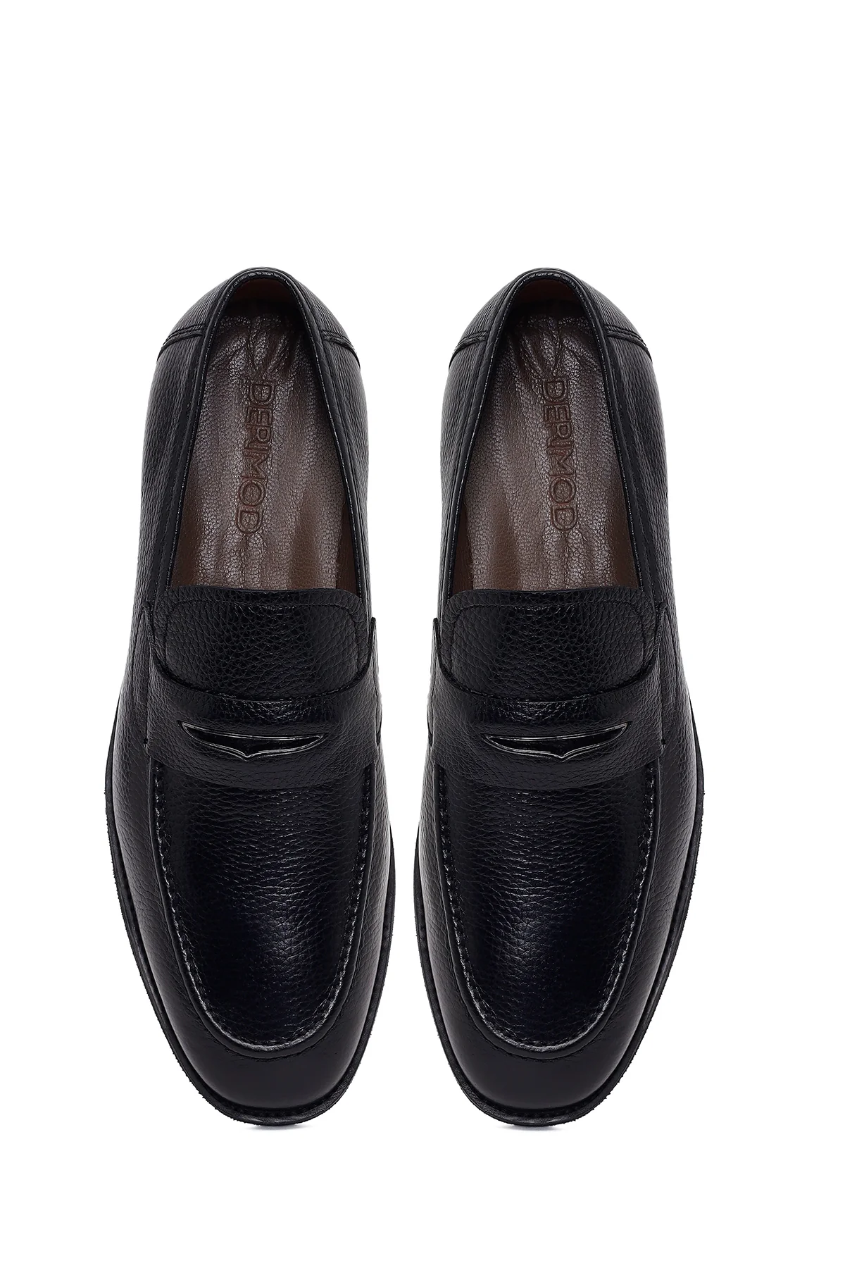 Erkek Siyah Deri Klasik Loafer - Image 4