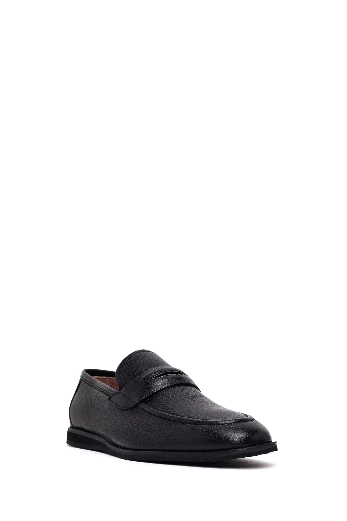 Erkek Siyah Deri Klasik Loafer - Image 7