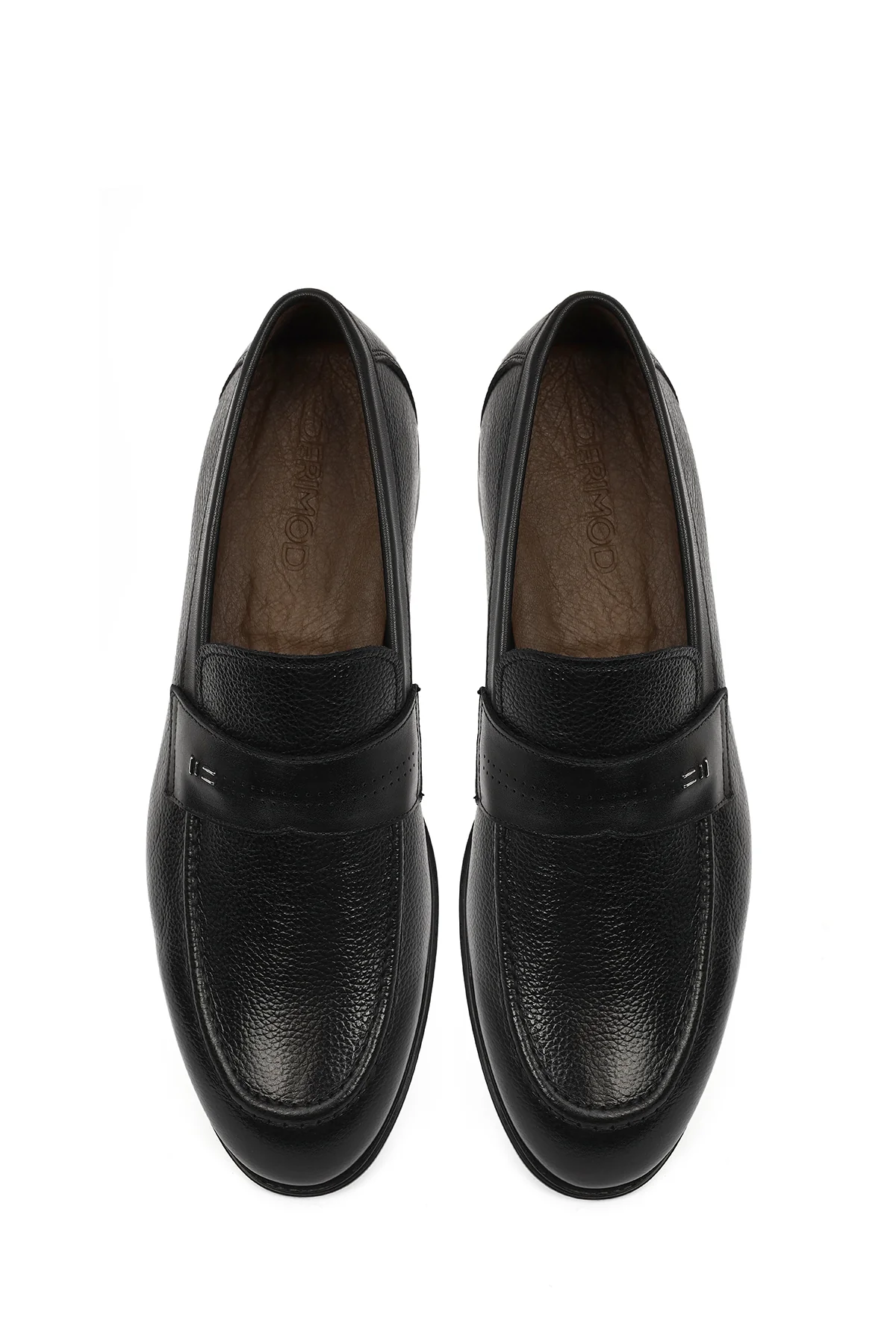 Erkek Siyah Deri Klasik Loafer - Image 4