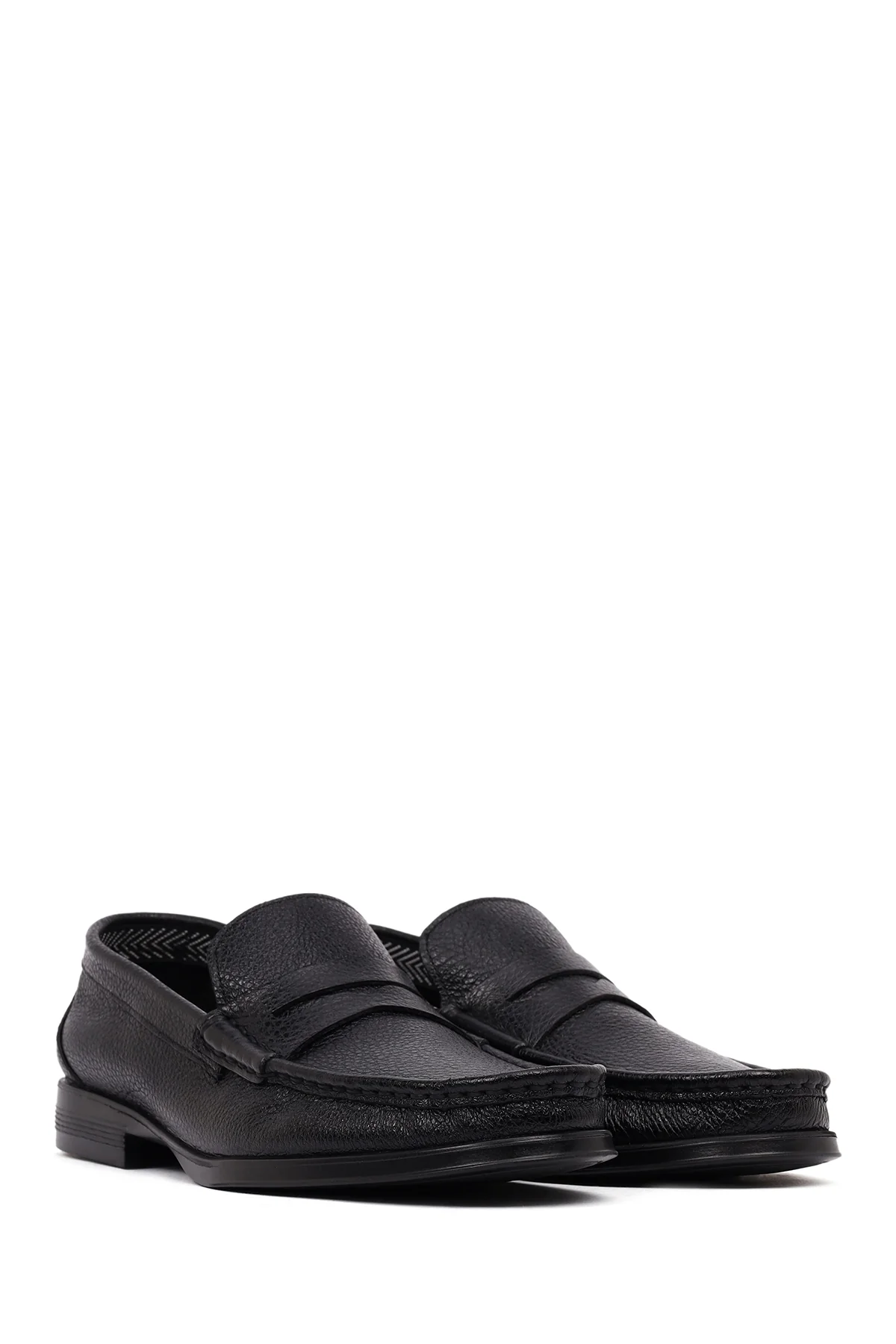 Erkek Siyah Deri Klasik Loafer - Image 2