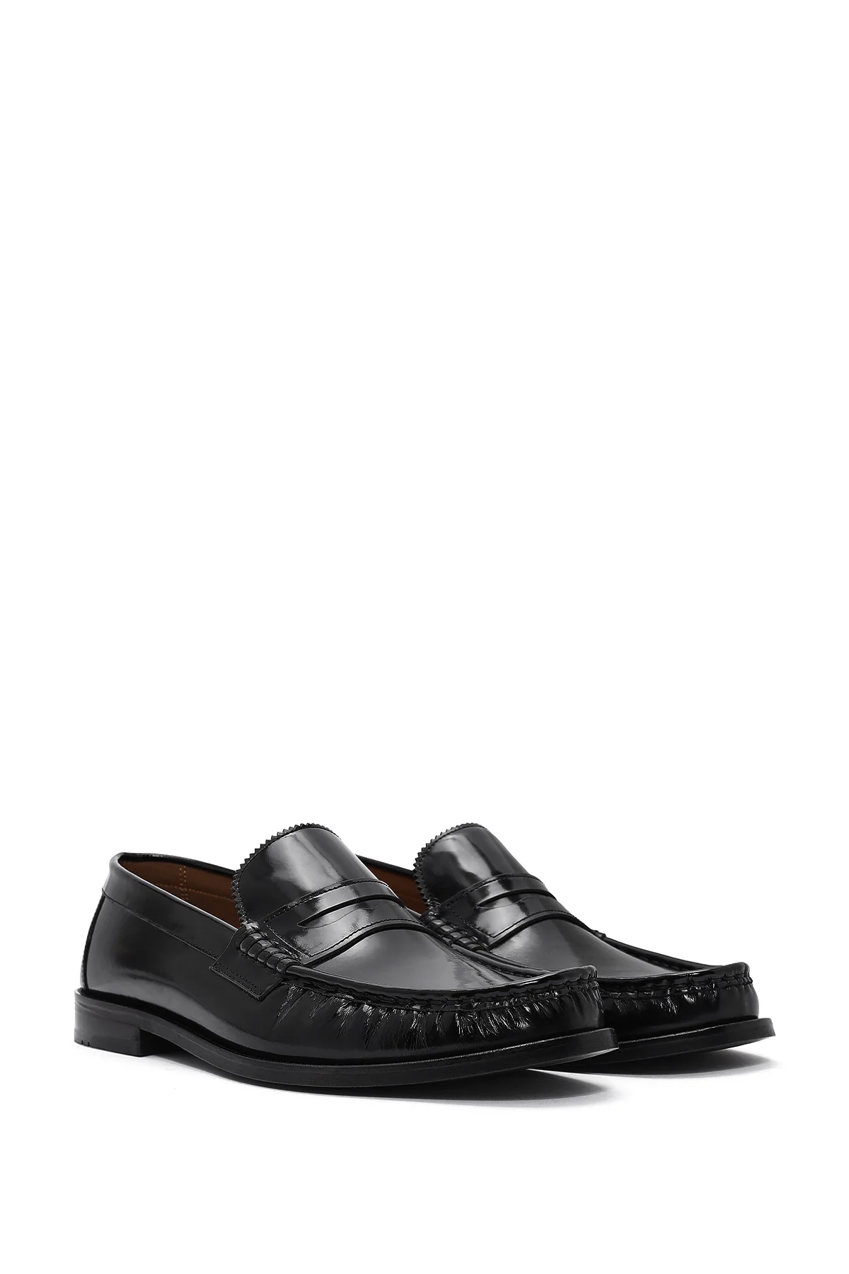 Erkek Siyah Deri Klasik Loafer - Image 2