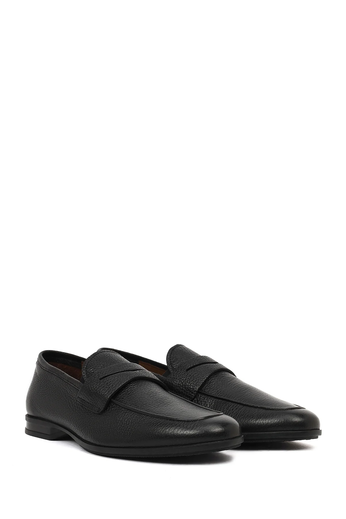 Erkek Siyah Deri Klasik Loafer - Image 2