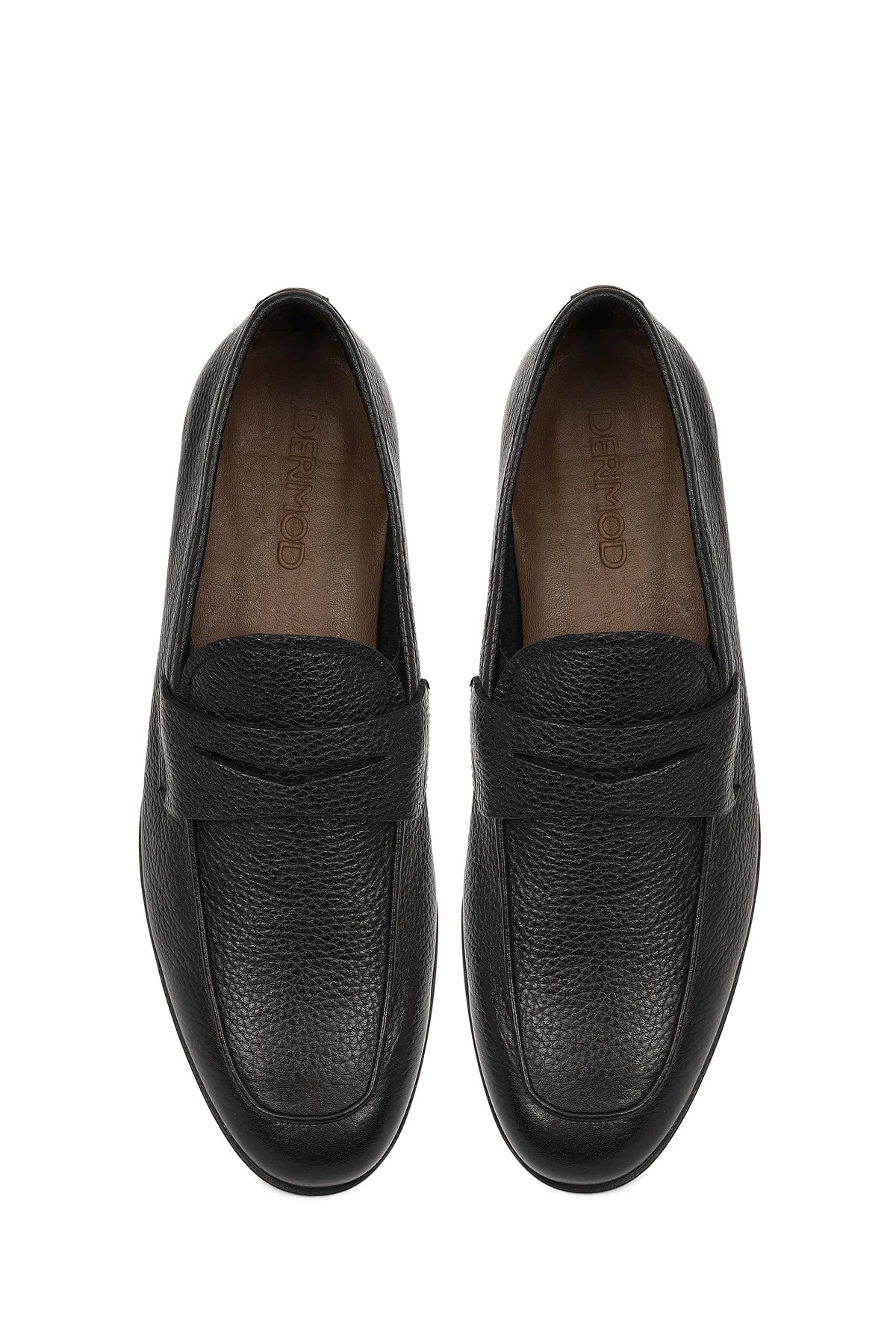 Erkek Siyah Deri Klasik Loafer - Image 4