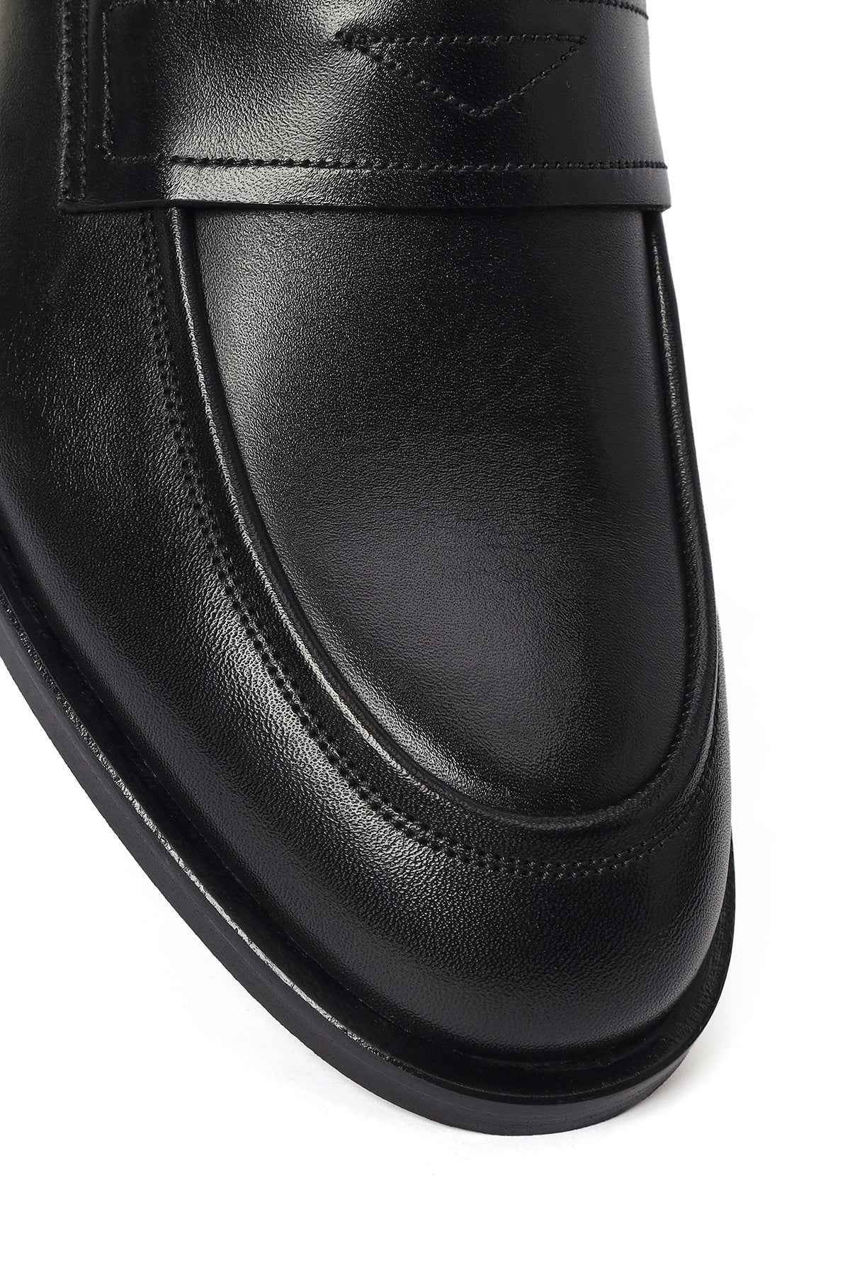 Erkek Siyah Deri Klasik Loafer - Image 9