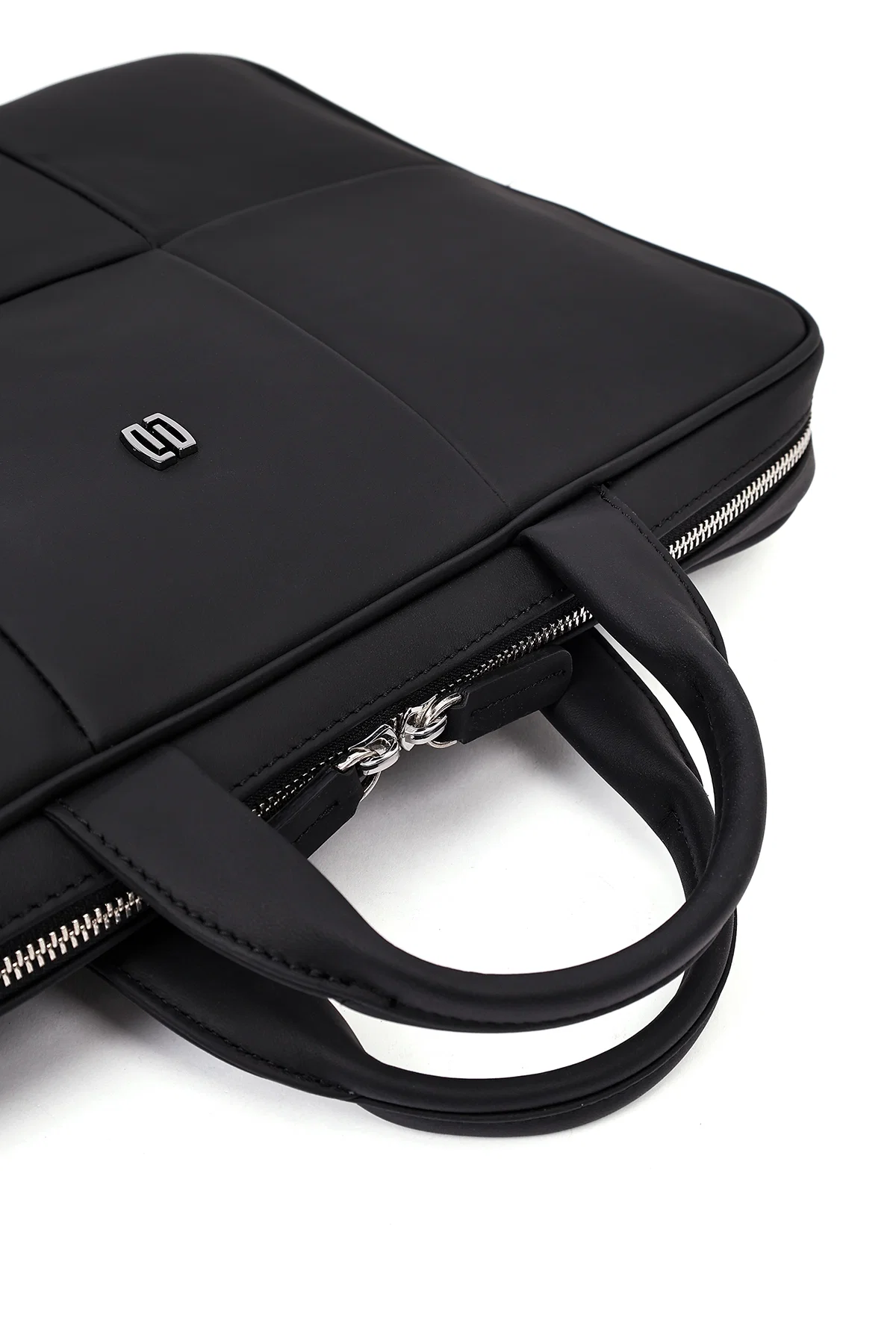 Erkek Siyah Deri Laptop Çantası - Image 12