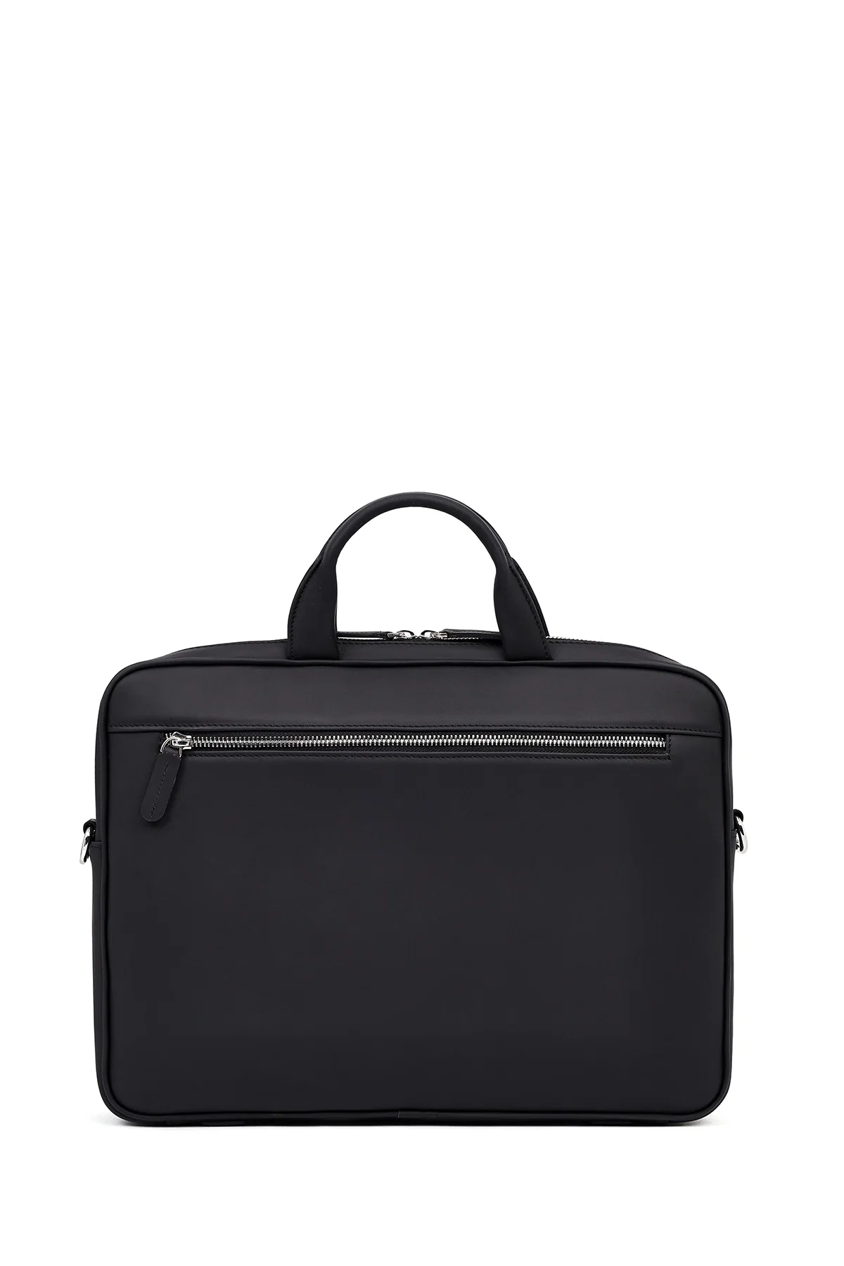 Erkek Siyah Deri Laptop Çantası - Image 4