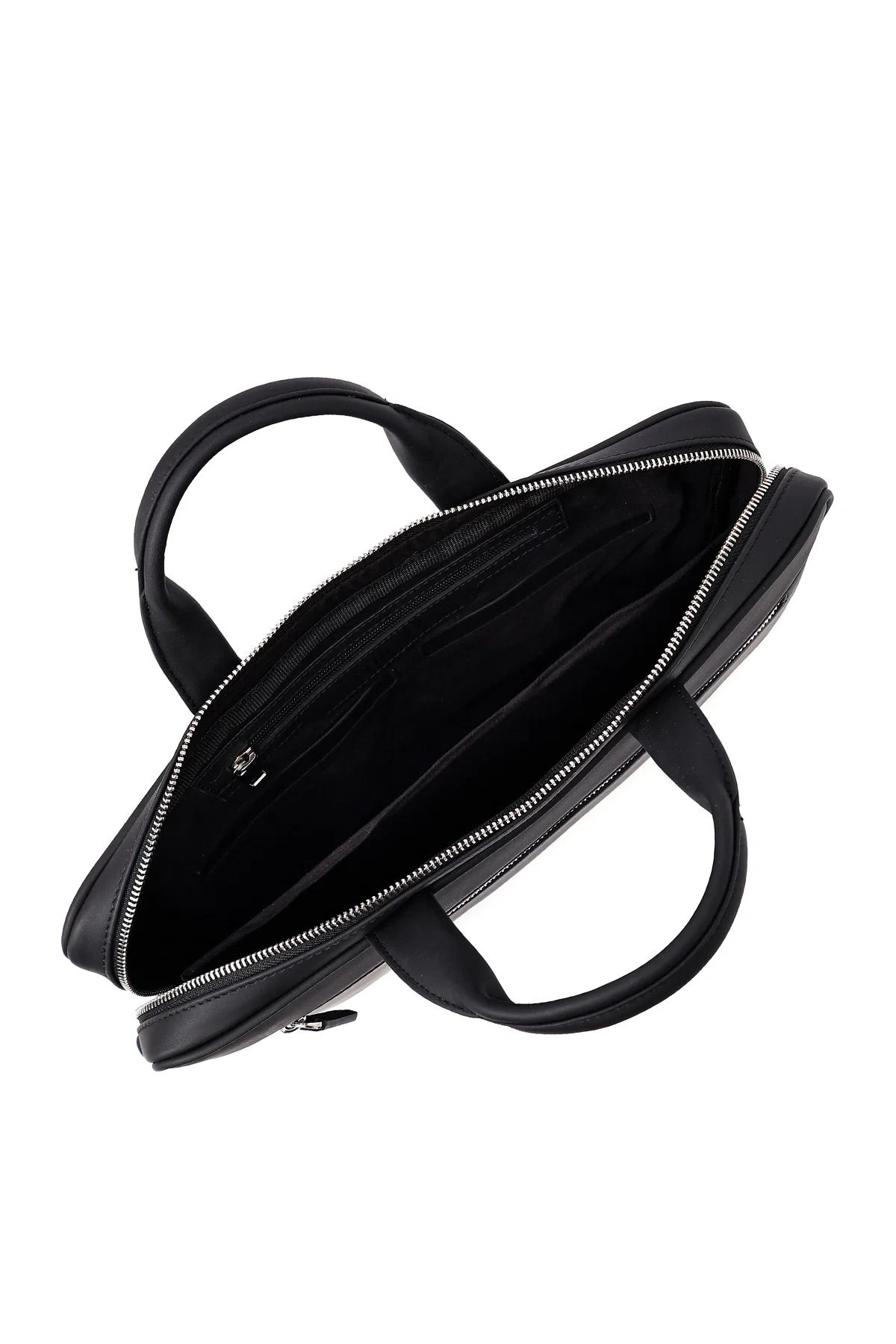 Erkek Siyah Deri Laptop Çantası - Image 7