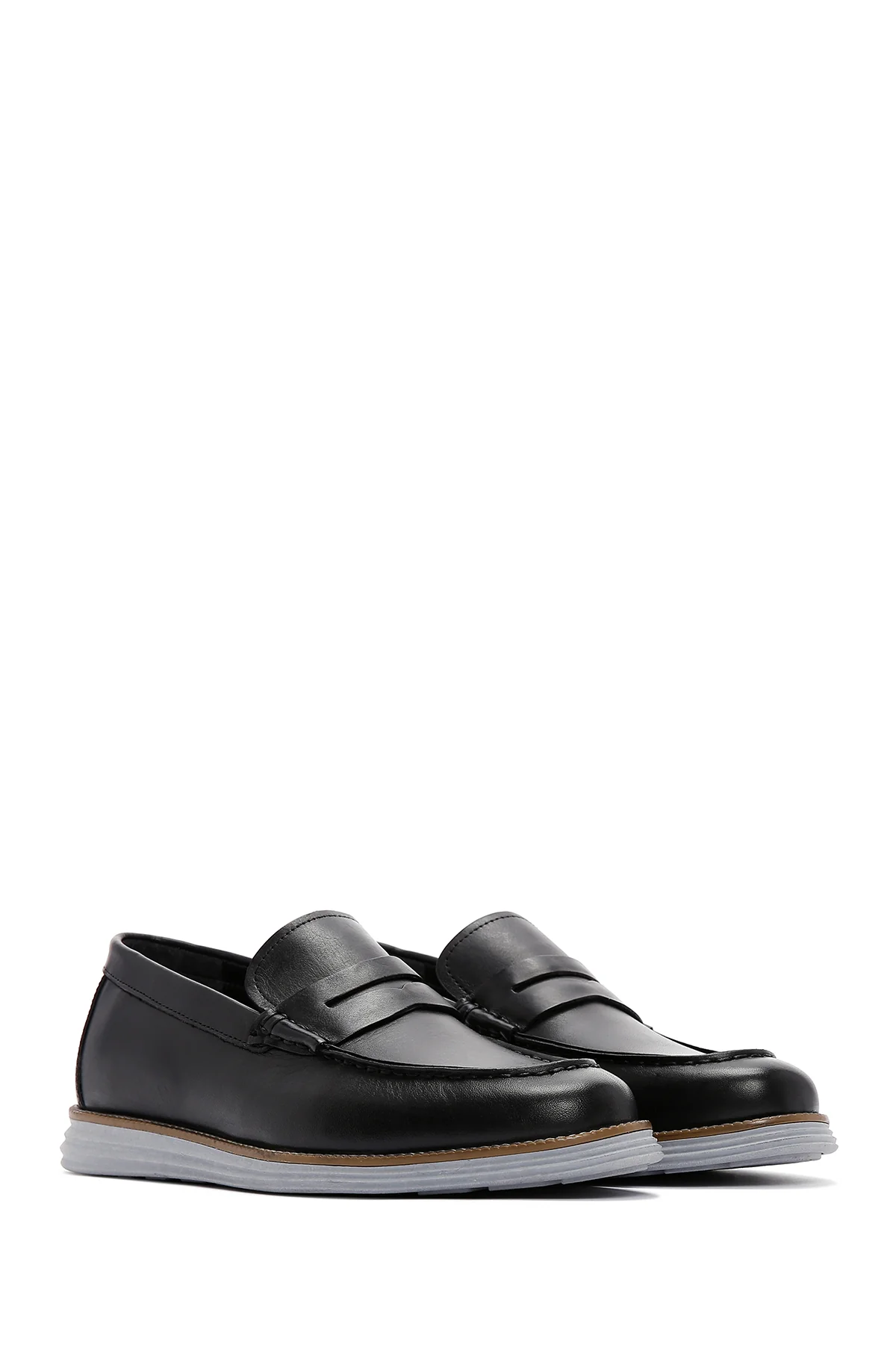 Erkek Siyah Deri Loafer - Image 3