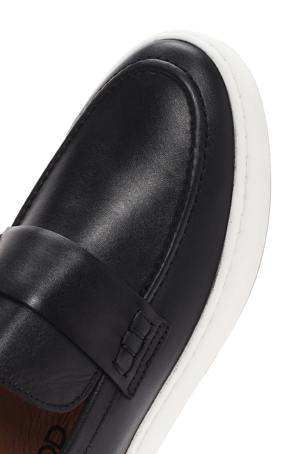 Erkek Siyah Deri Loafer - Image 10