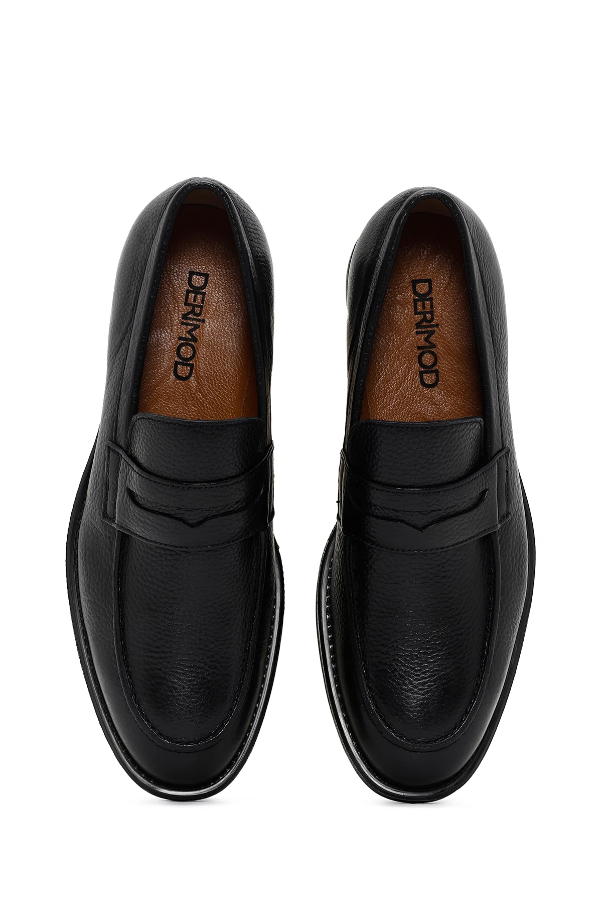 Erkek Siyah Deri Loafer - Image 6