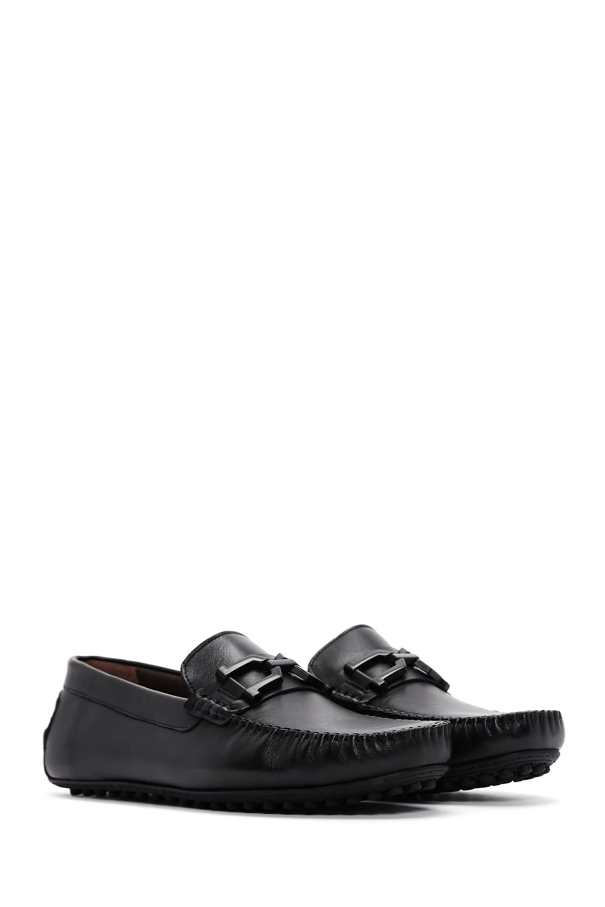 Erkek Siyah Deri Loafer - Image 3