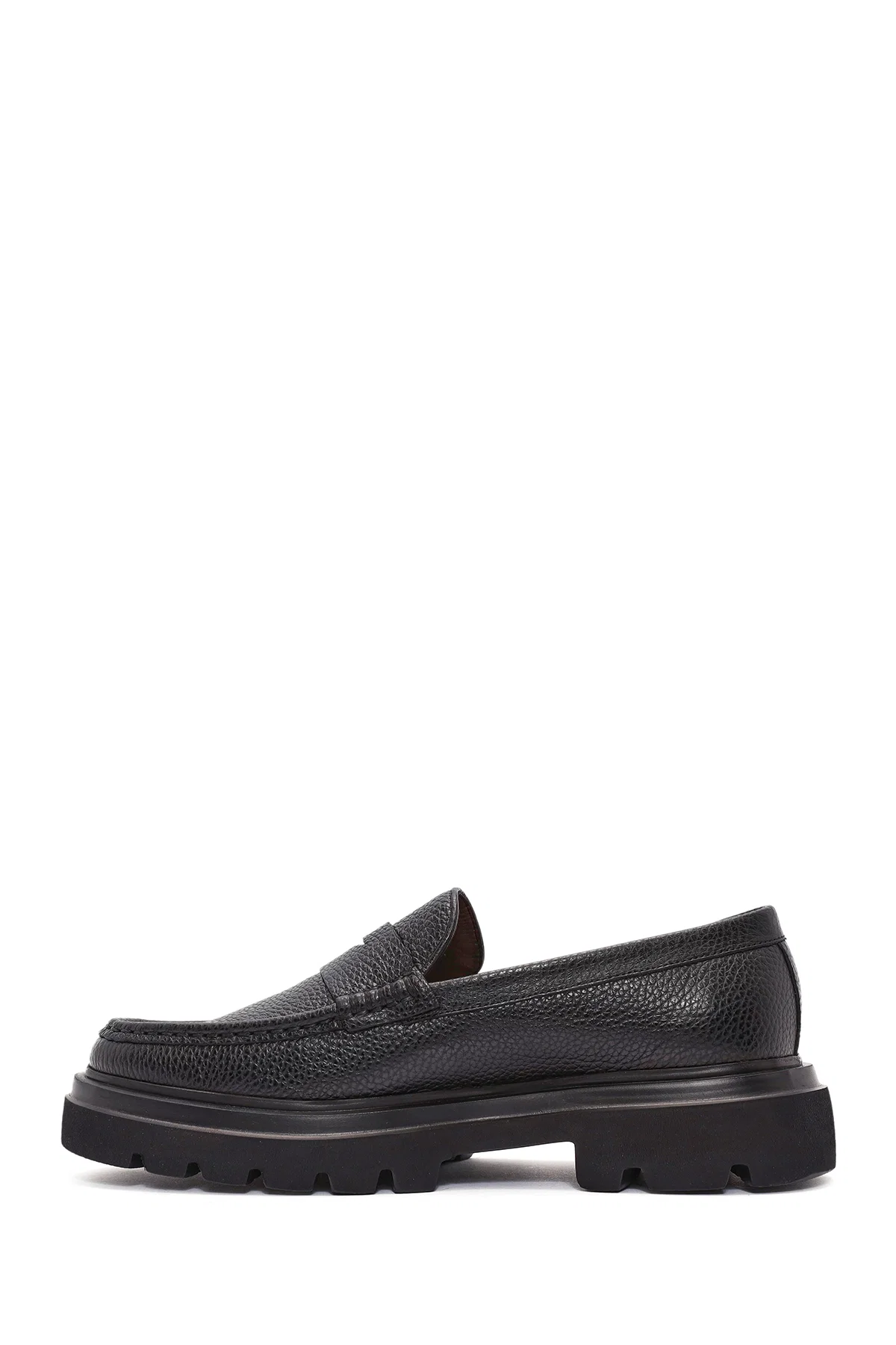 Erkek Siyah Deri Loafer - Image 2