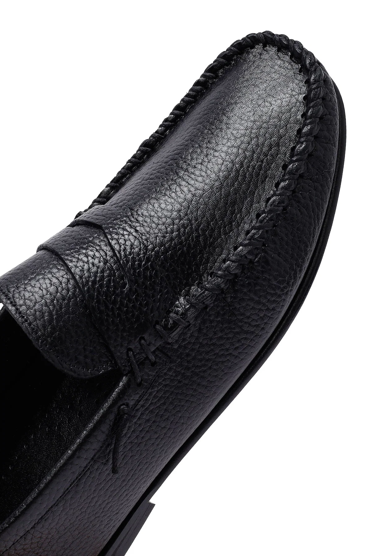 Erkek Siyah Deri Loafer - Image 10