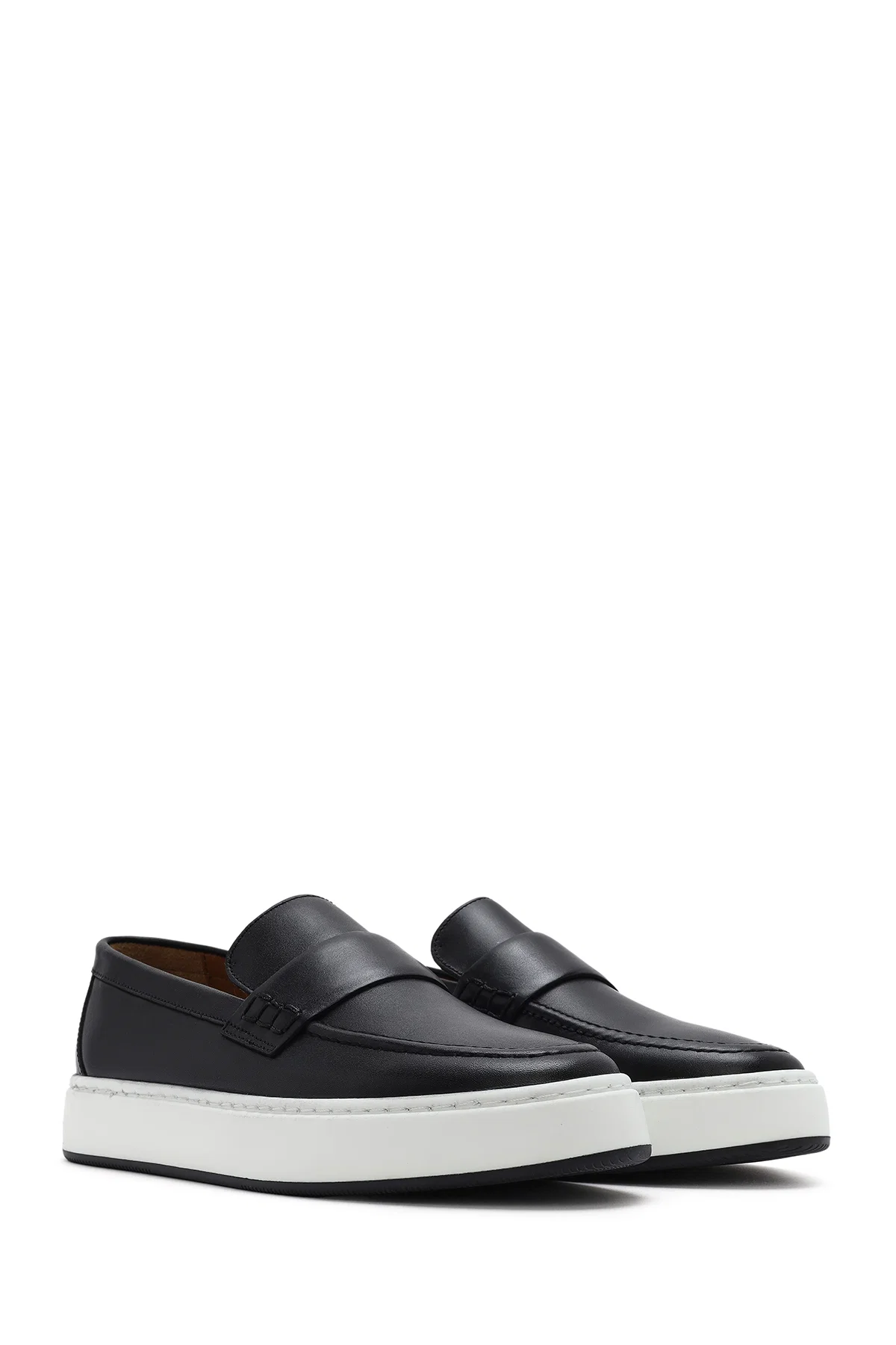 Erkek Siyah Deri Loafer - Image 3