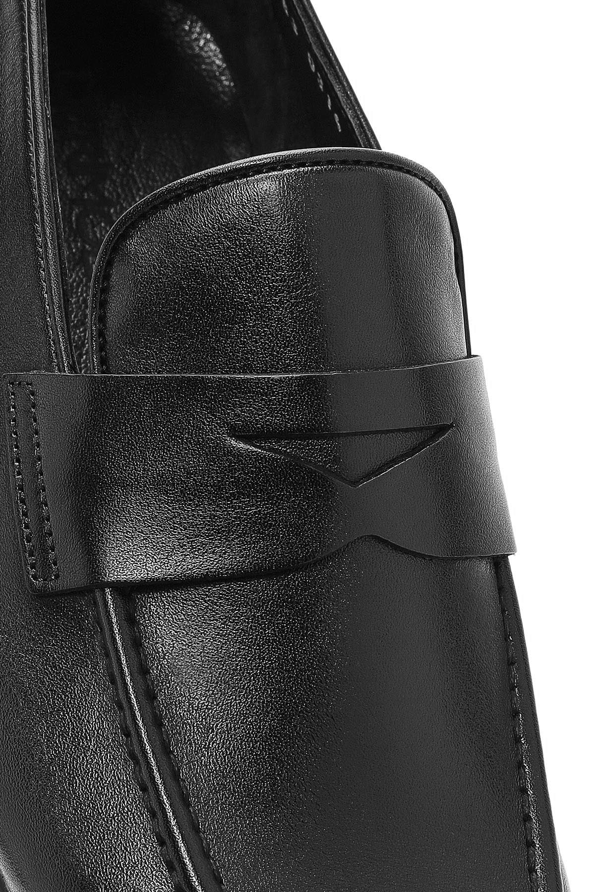 Erkek Siyah Deri Loafer - Image 9