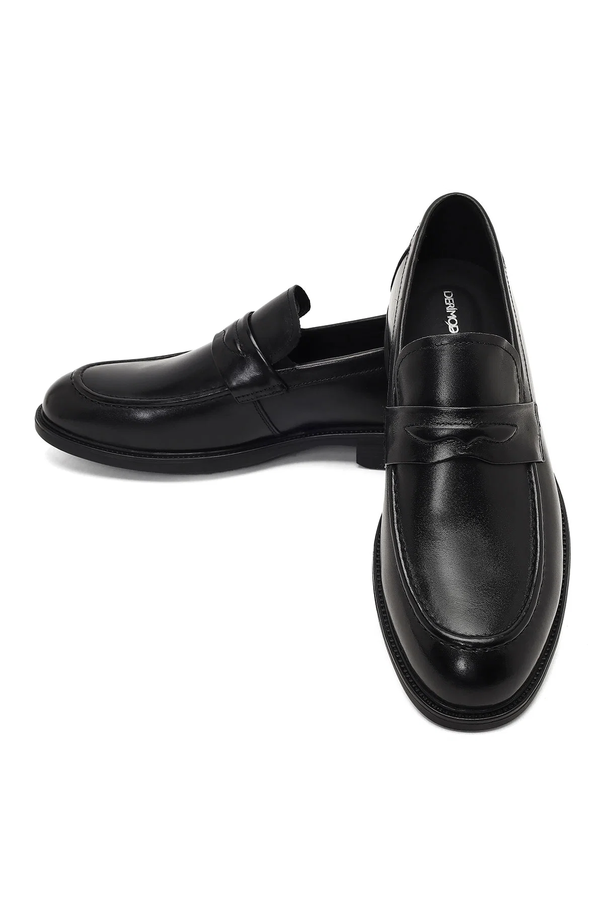 Erkek Siyah Deri Loafer - Image 11