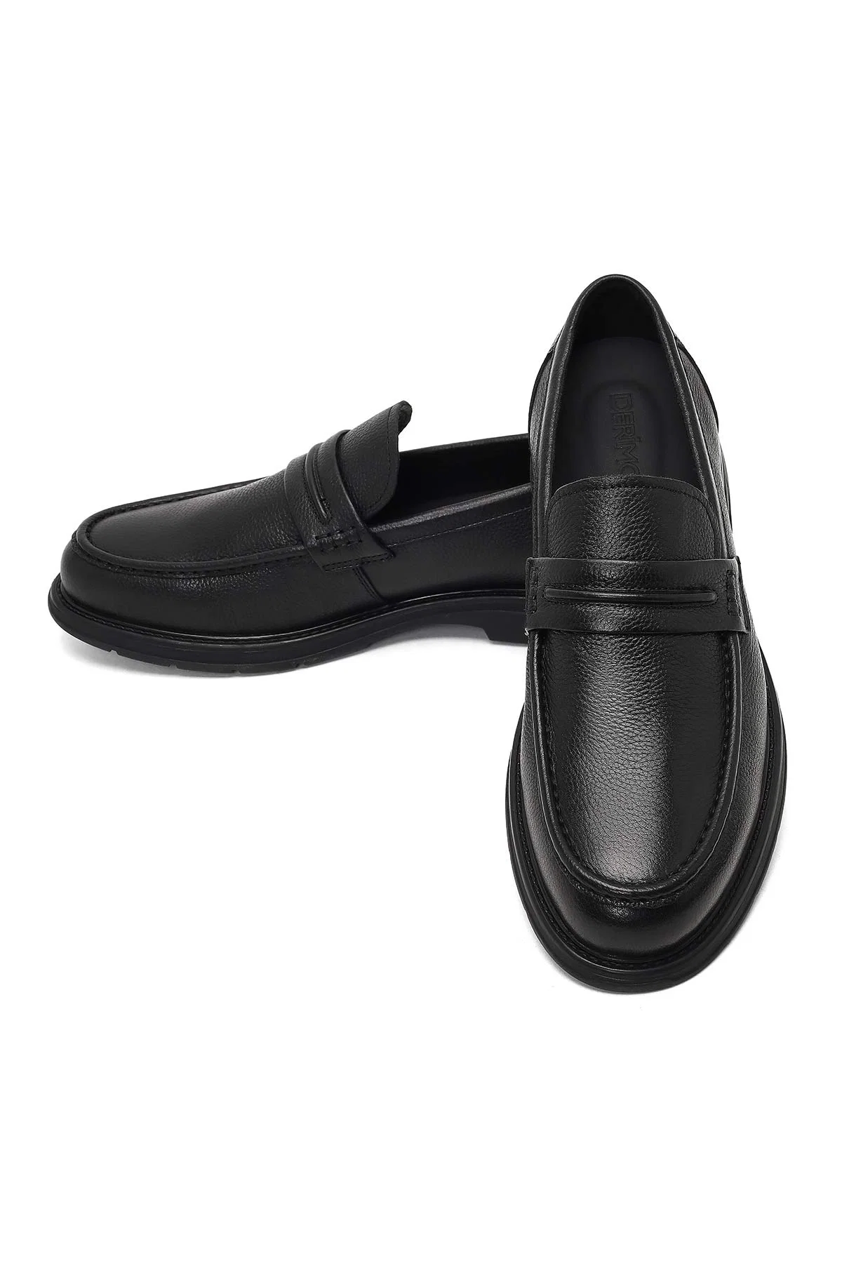 Erkek Siyah Deri Loafer - Image 11