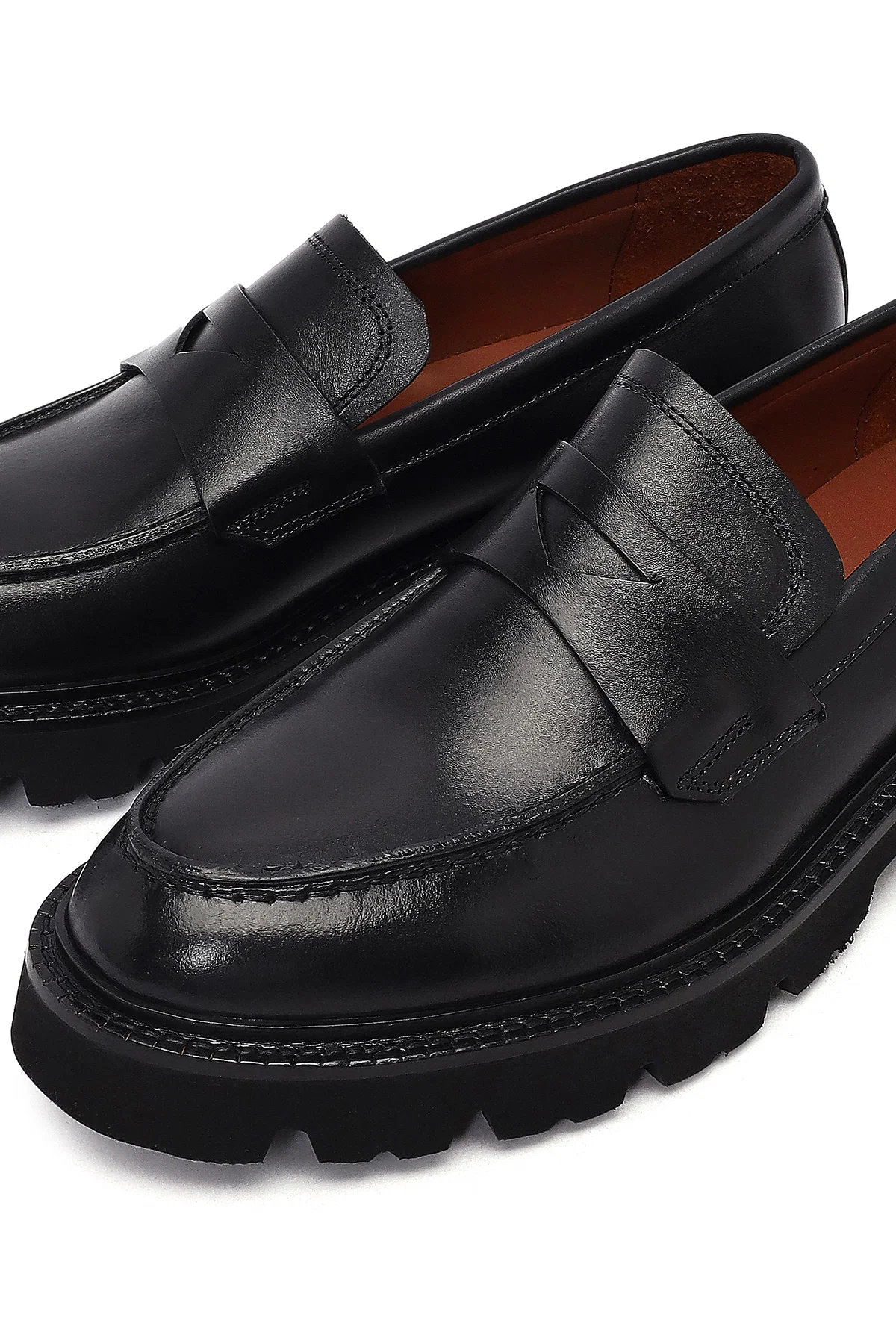 Erkek Siyah Deri Loafer - Image 10