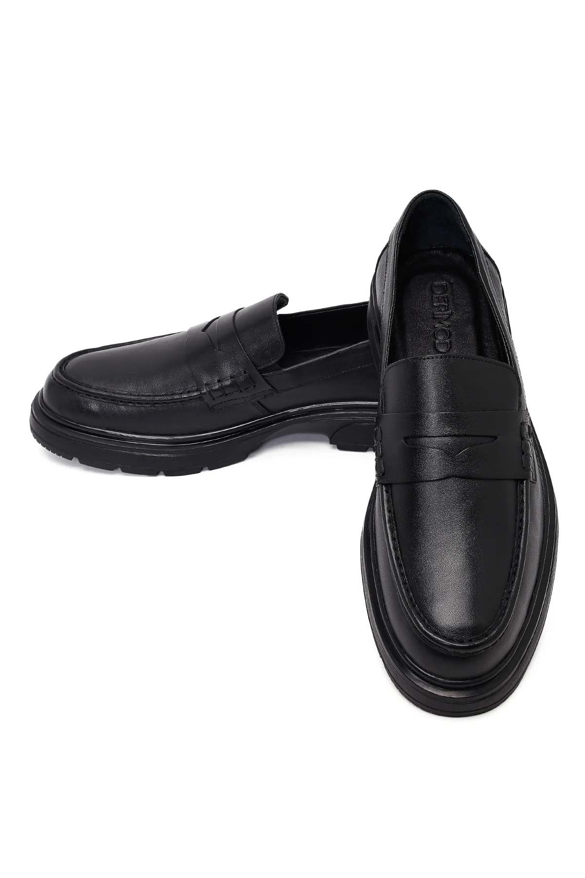 Erkek Siyah Deri Loafer - Image 10