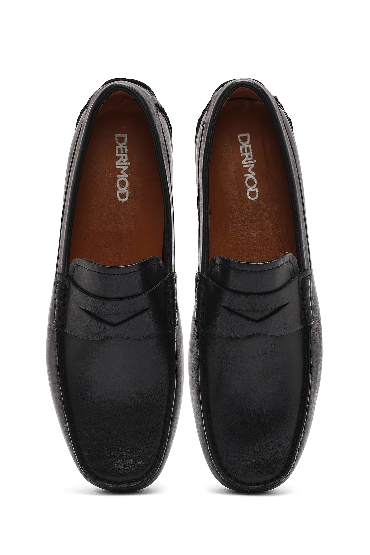 Erkek Siyah Casual Deri Loafer - Image 4