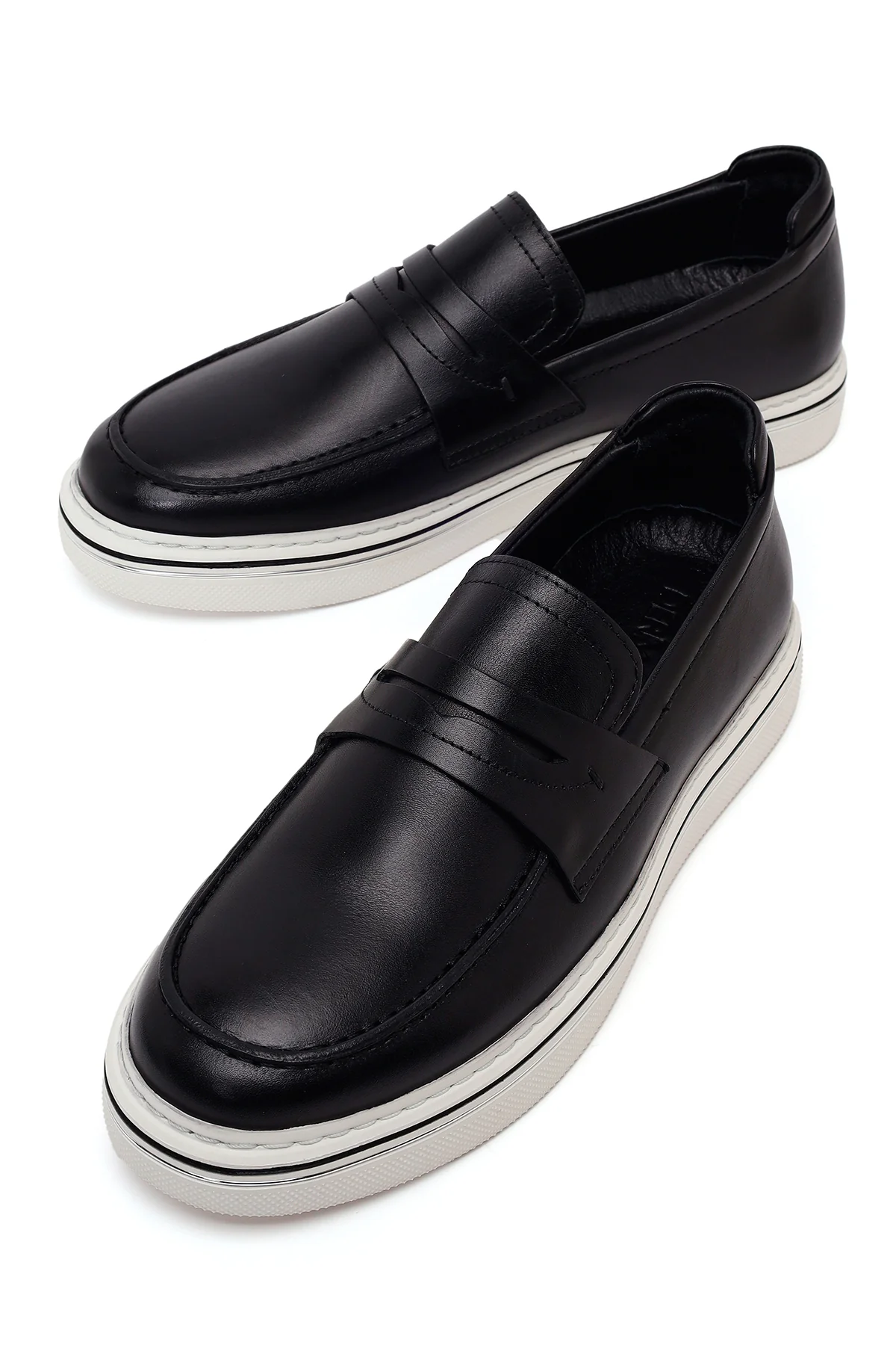 Erkek Siyah Deri Loafer - Image 10