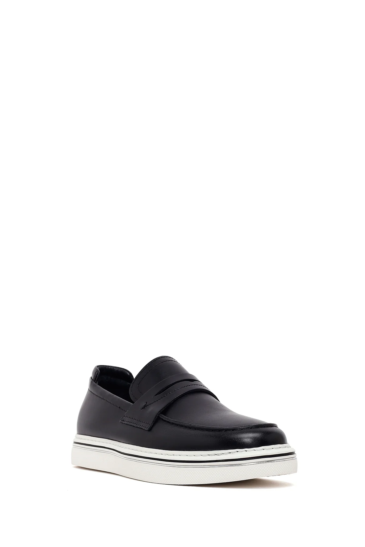 Erkek Siyah Deri Loafer - Image 7