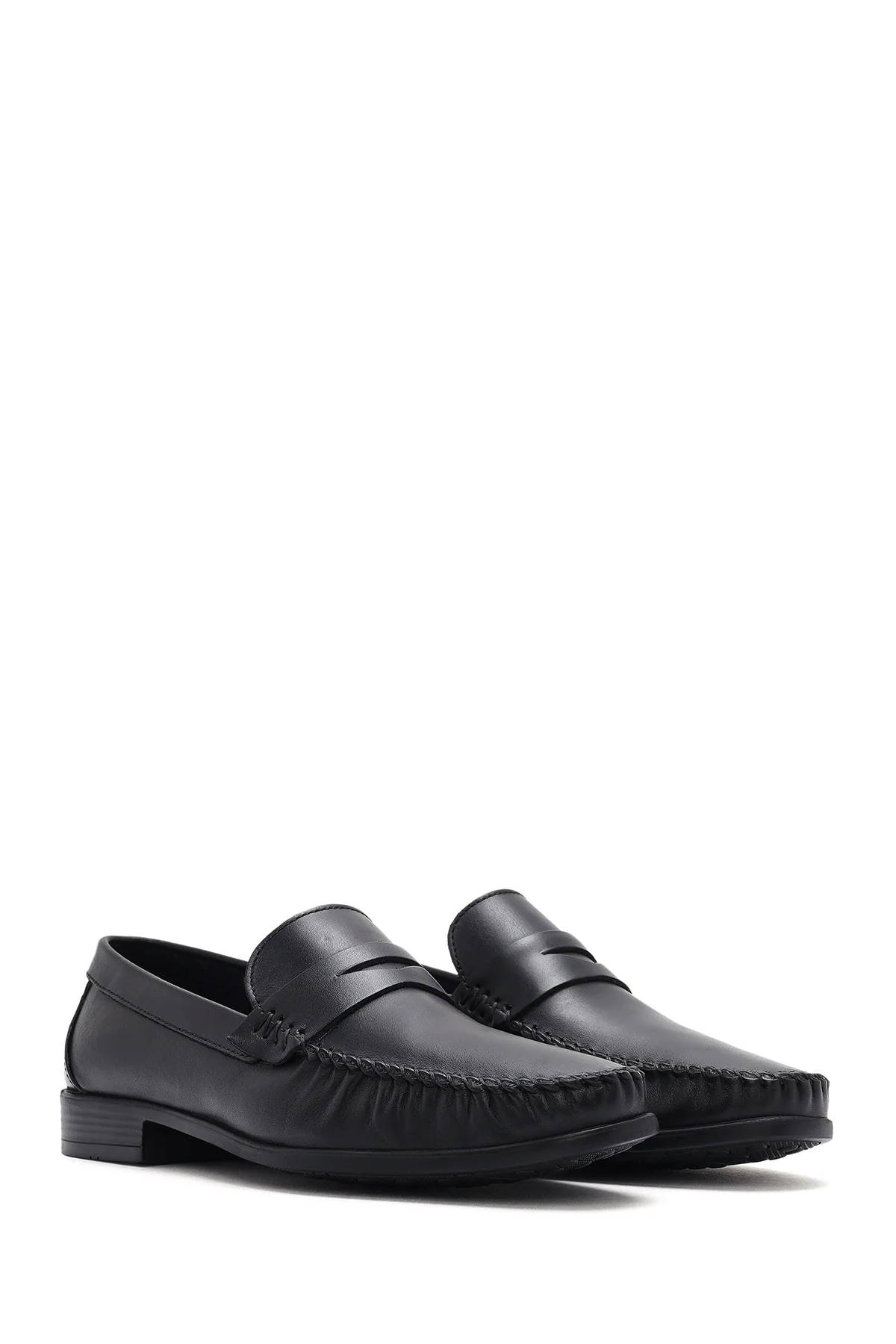 Erkek Siyah Deri Loafer - Image 2