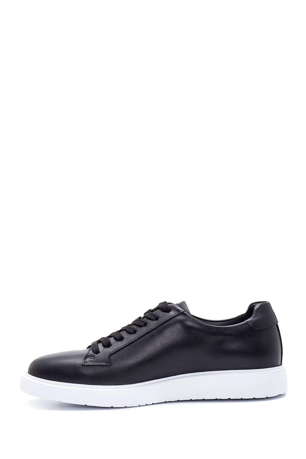 Erkek Siyah Deri Sneaker - Image 2