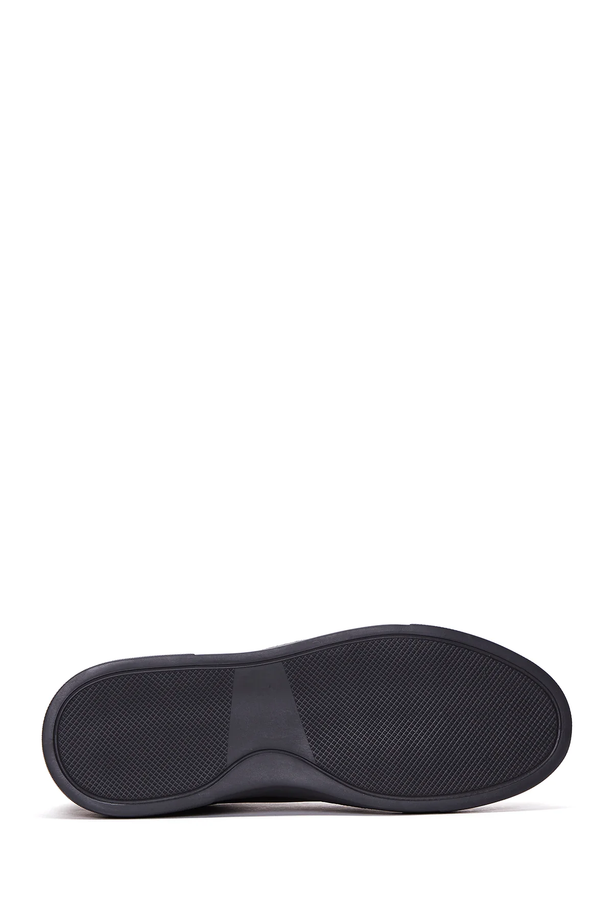 Erkek Siyah Deri Sneaker - Image 4