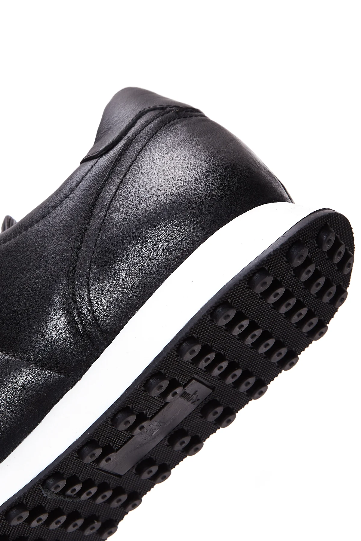 Erkek Siyah Deri Sneaker - Image 7