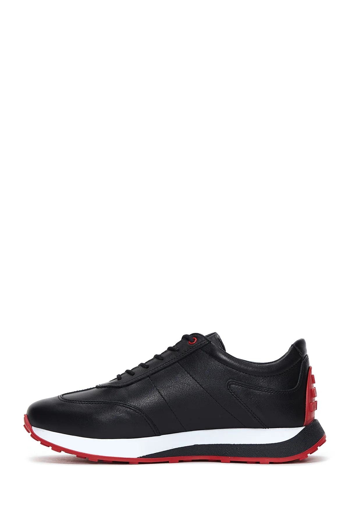 Erkek Siyah Deri Sneaker - Image 2