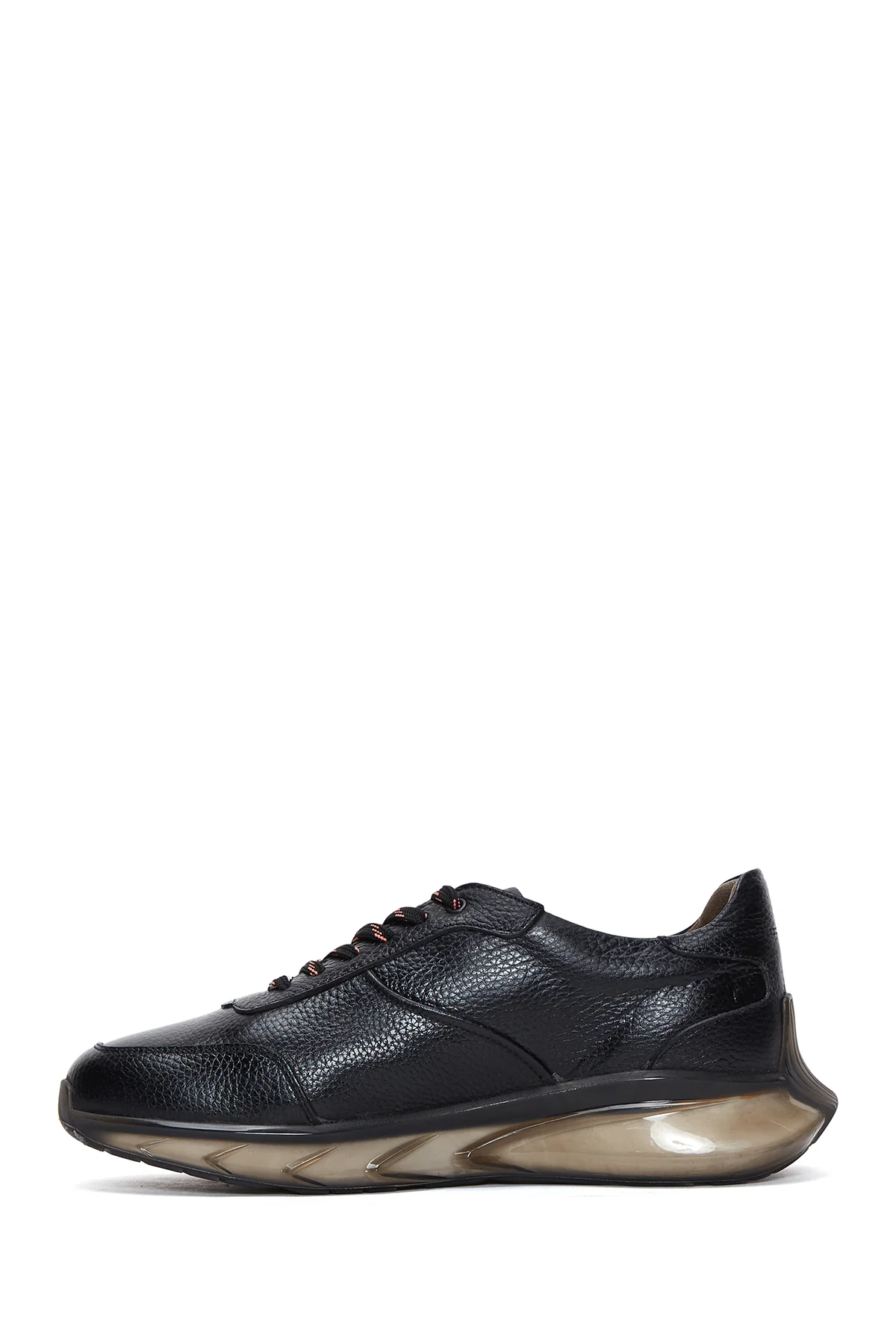 Erkek Siyah Deri Sneaker - Image 2