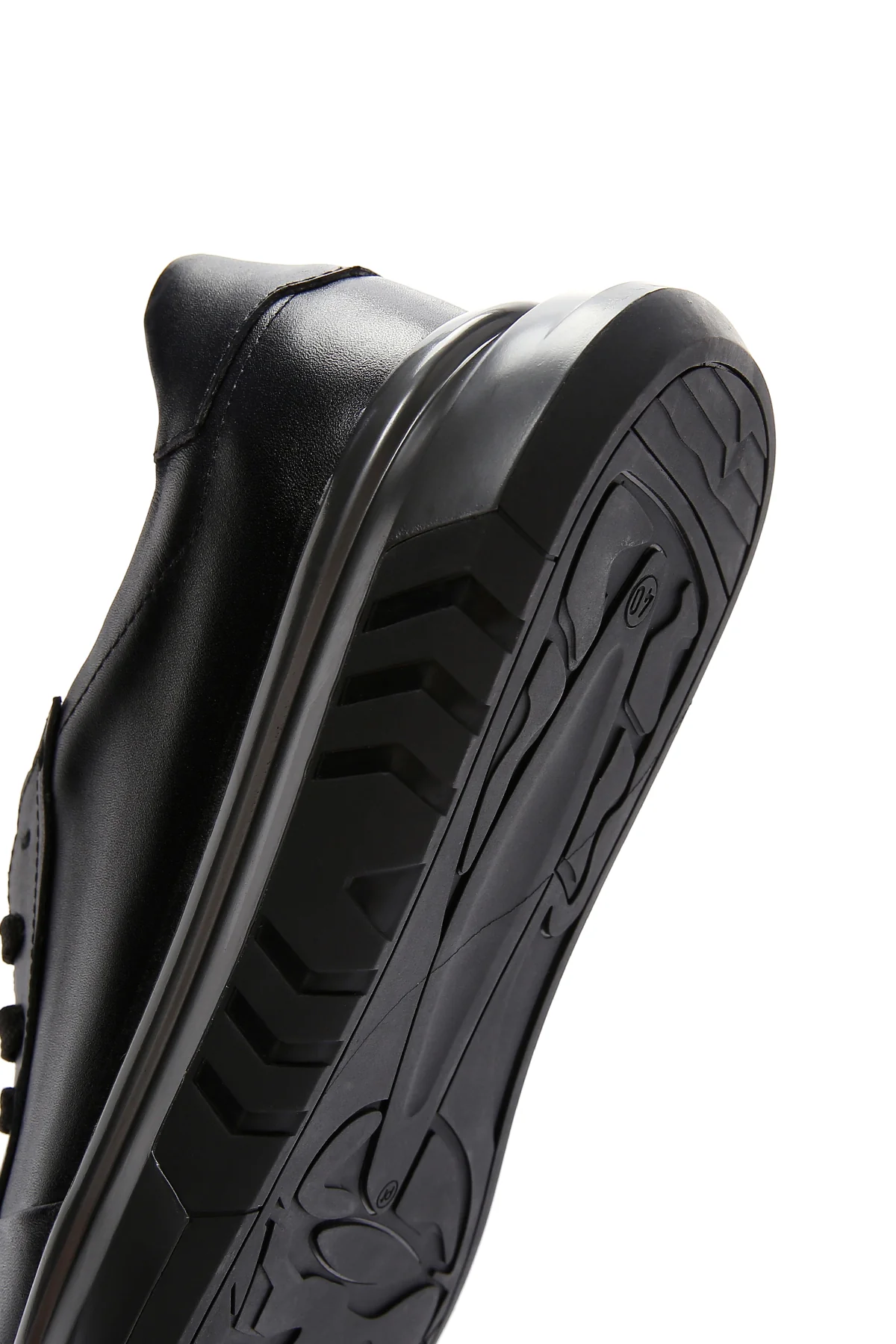 Erkek Siyah Deri Sneaker - Image 8