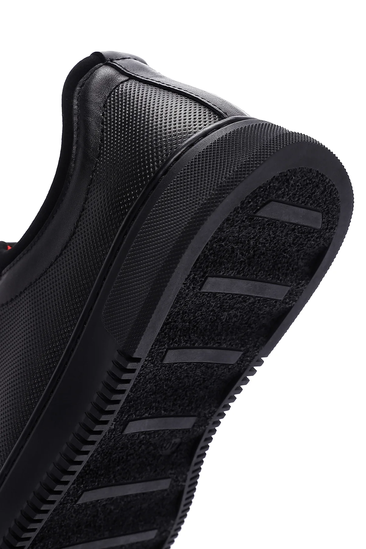 Erkek Siyah Deri Sneaker - Image 8