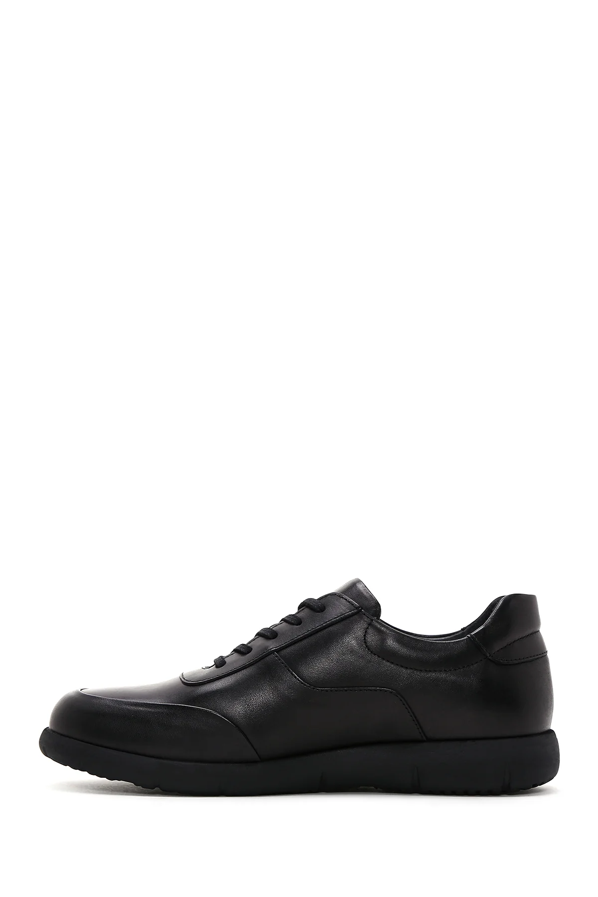 Erkek Siyah Deri Sneaker - Image 2