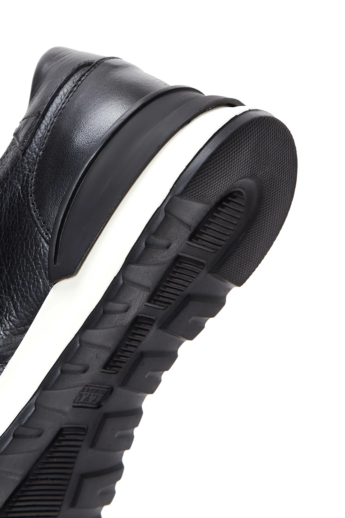Erkek Siyah Deri Sneaker - Image 8