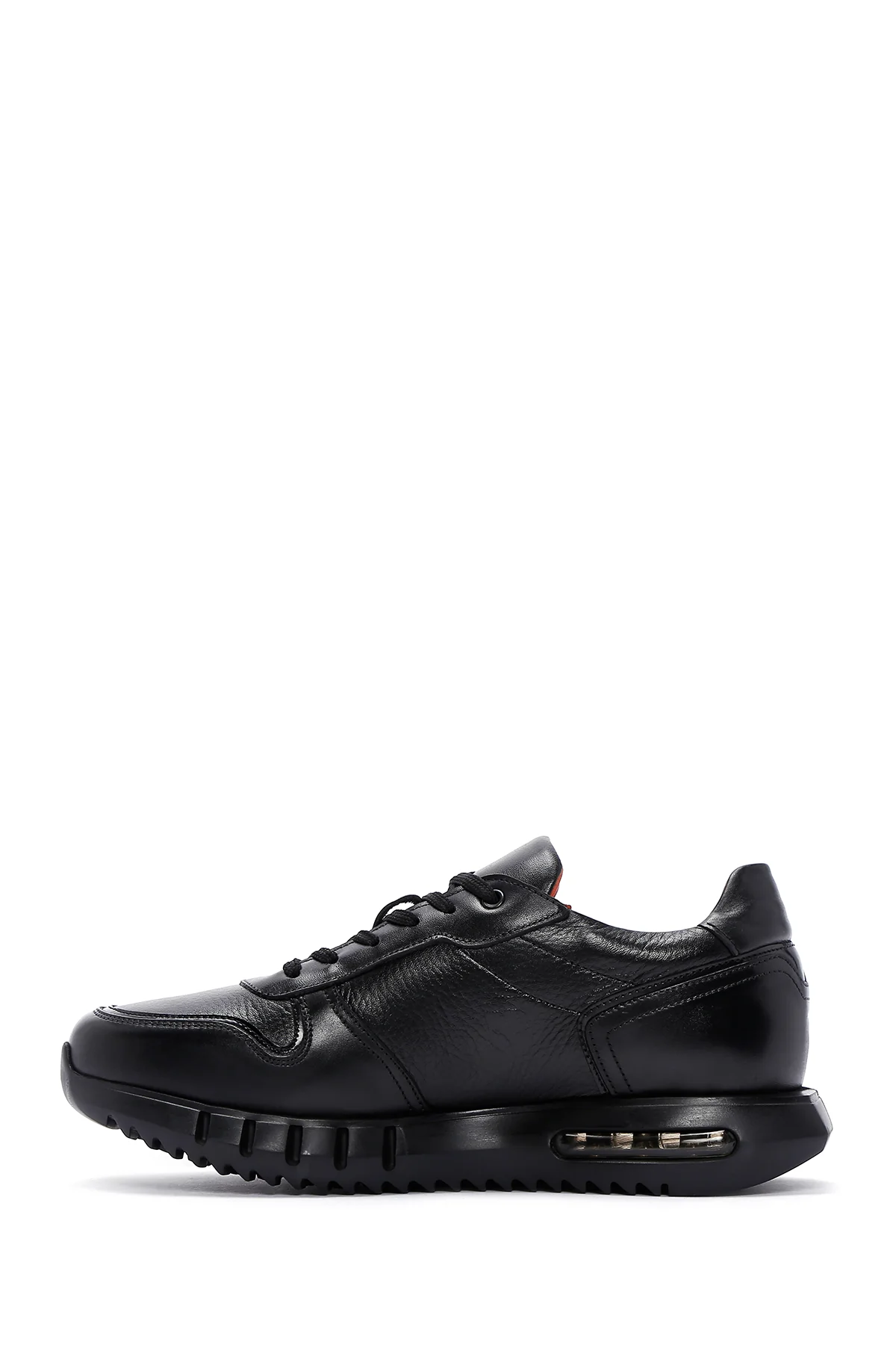 Erkek Siyah Deri Sneaker - Image 2