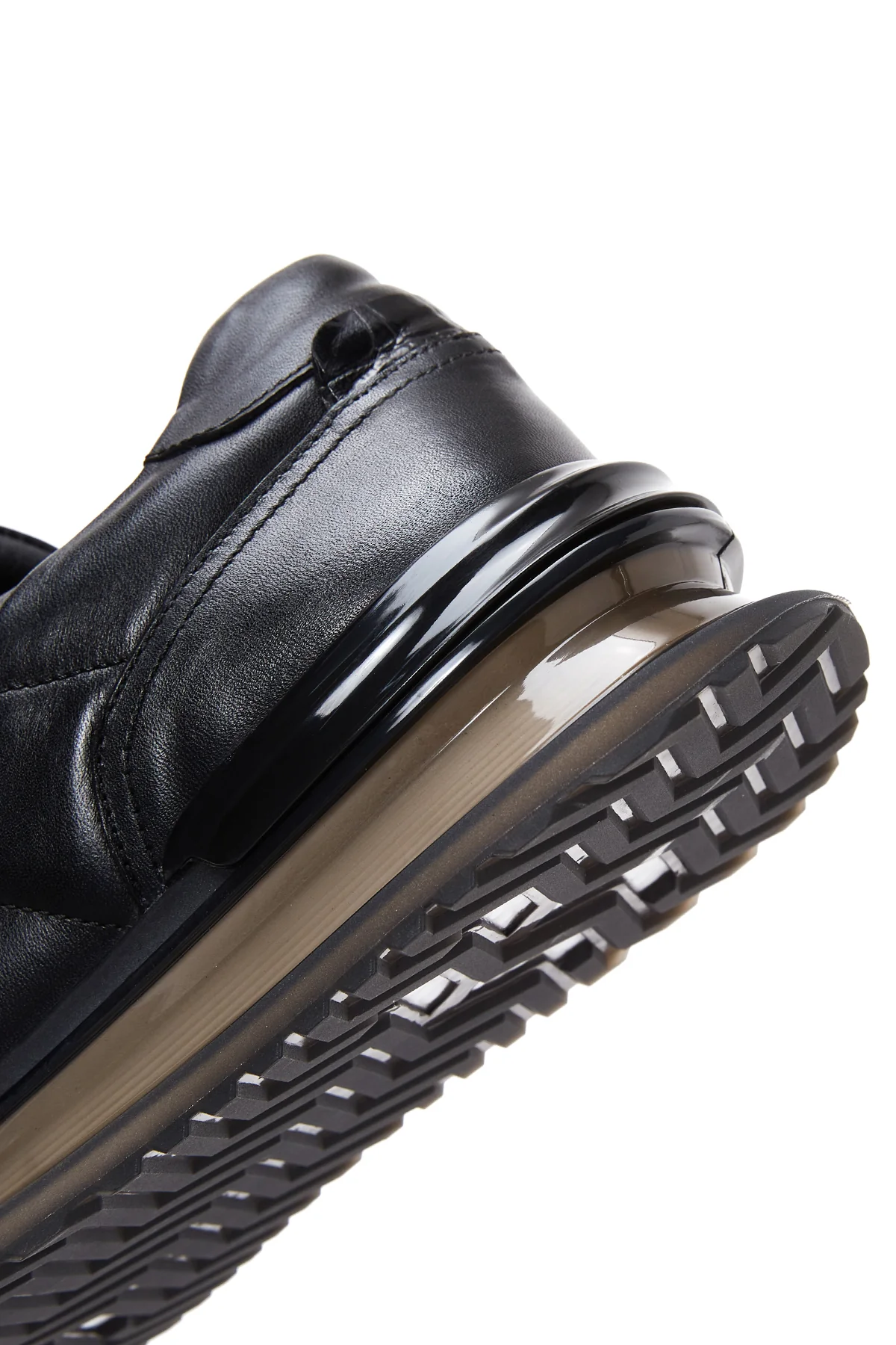 Erkek Siyah Deri Sneaker - Image 7