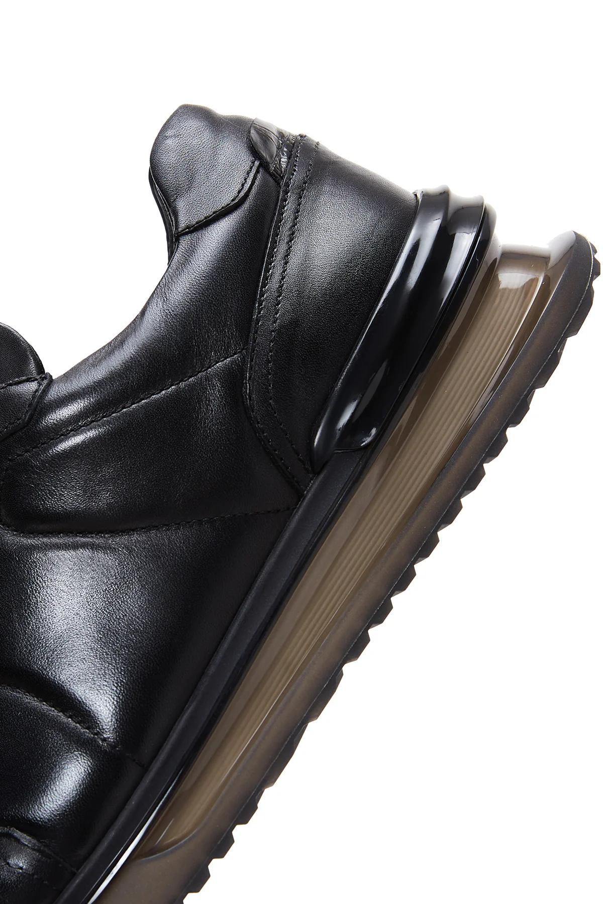 Erkek Siyah Deri Sneaker - Image 9