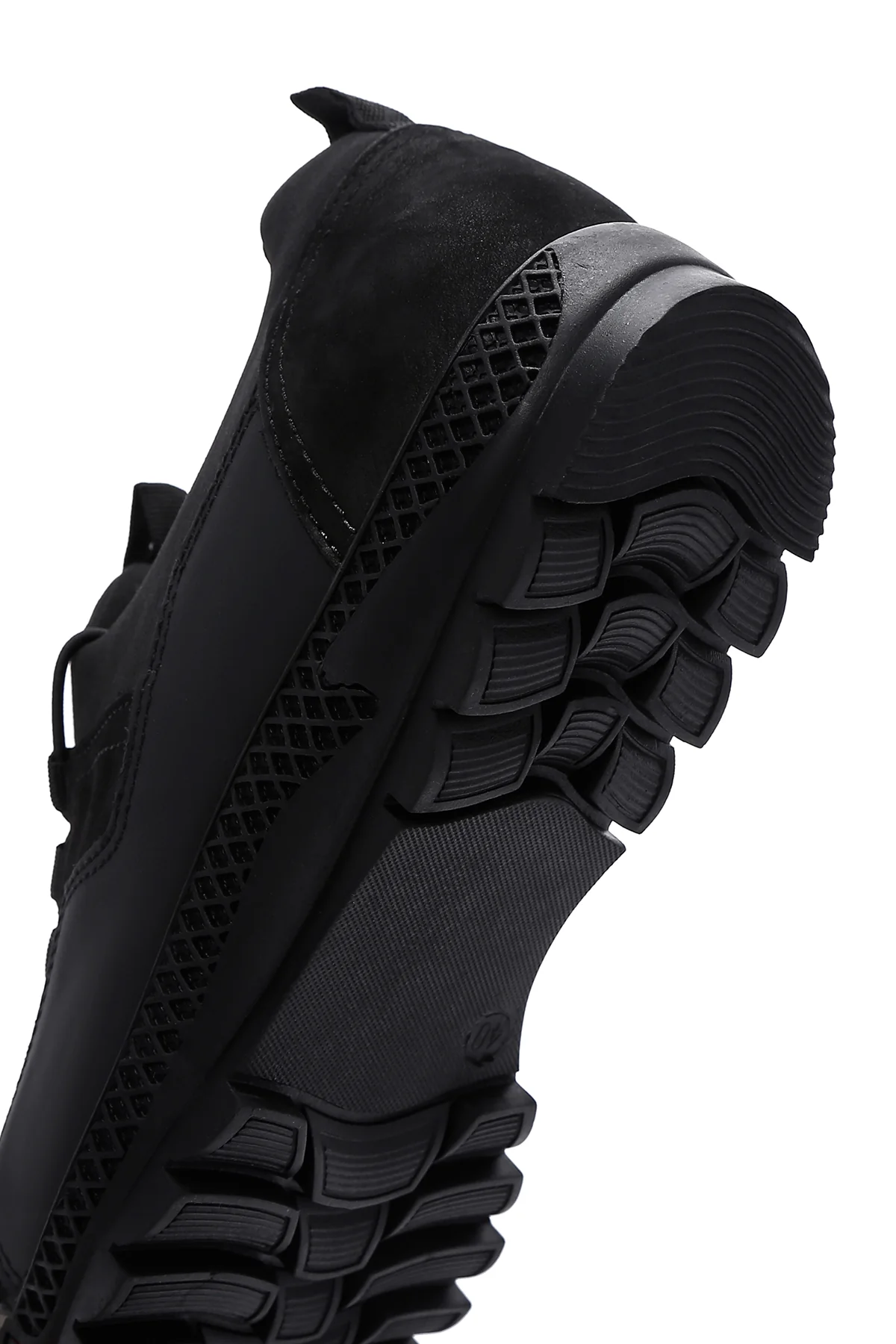 Erkek Siyah Deri Sneaker - Image 10