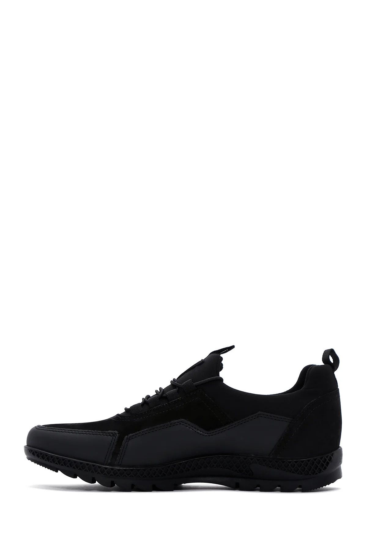 Erkek Siyah Deri Sneaker - Image 3