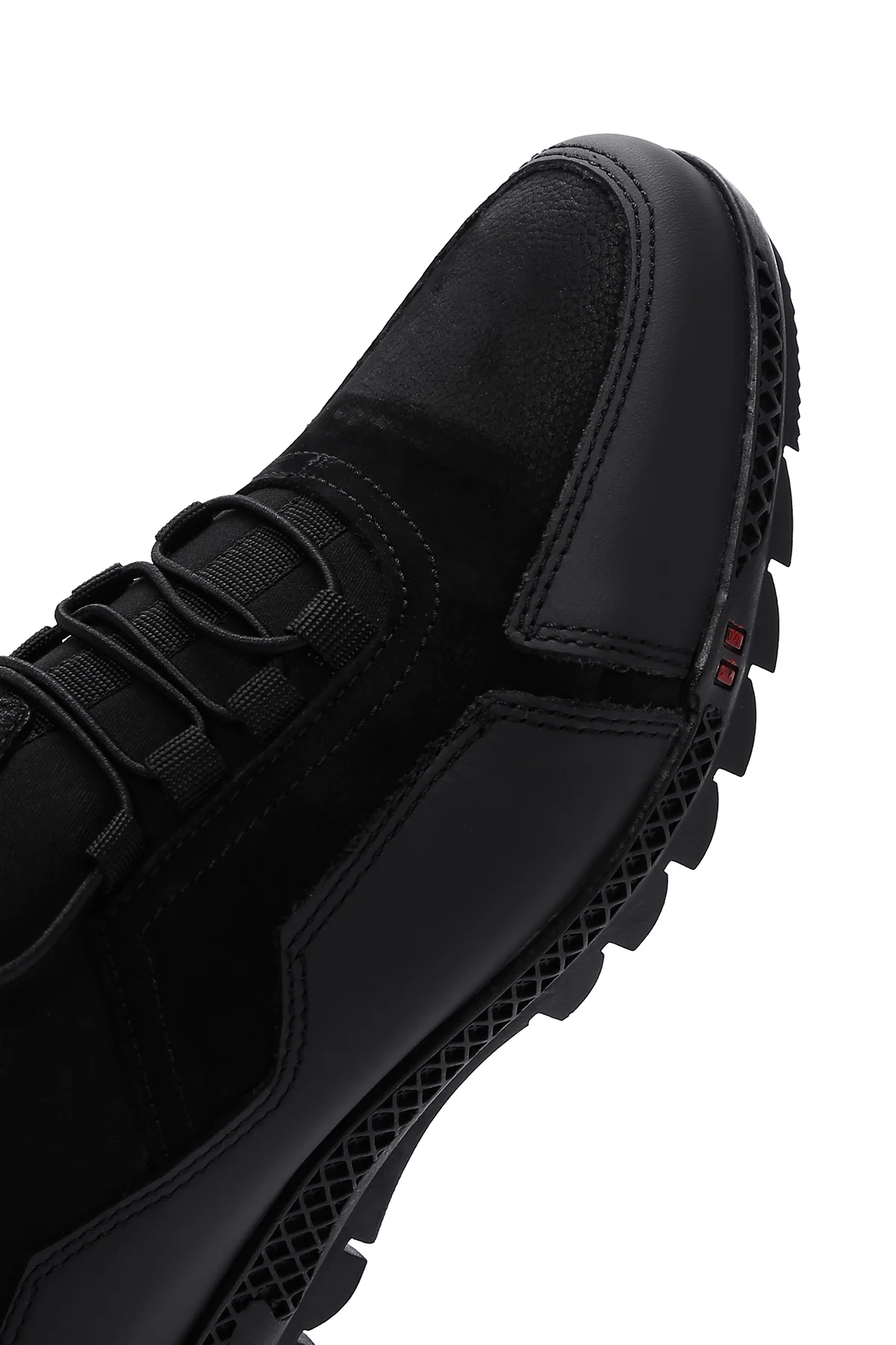 Erkek Siyah Deri Sneaker - Image 9