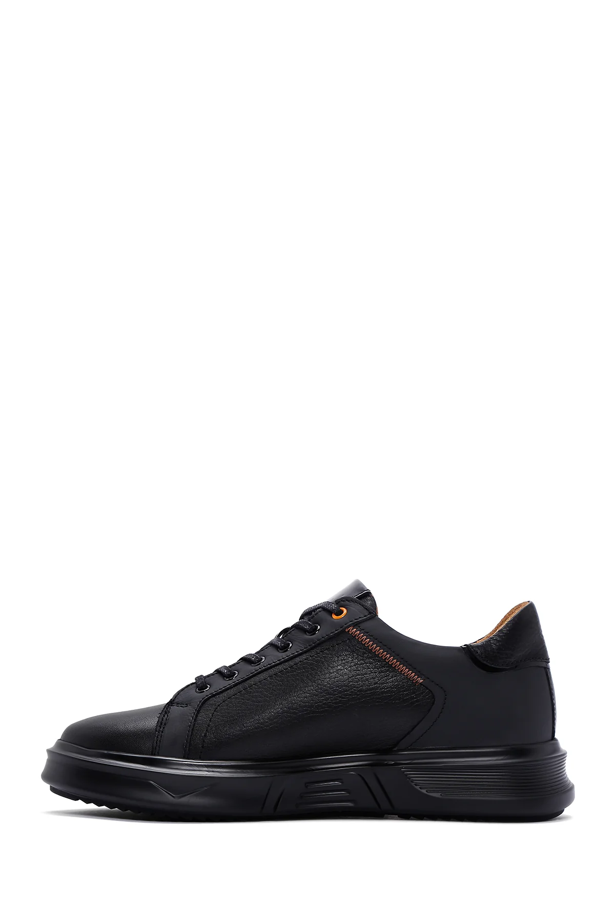Erkek Siyah Deri Sneaker - Image 2