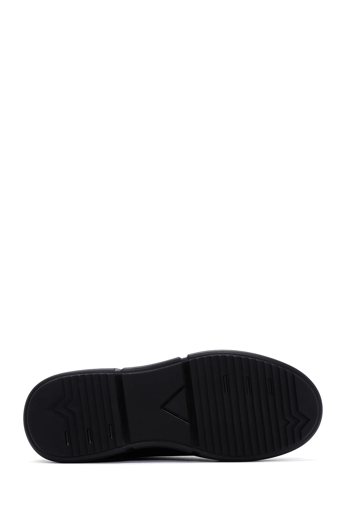 Erkek Siyah Deri Sneaker - Image 4