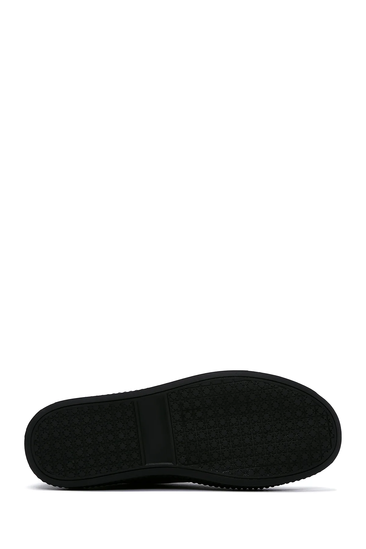 Erkek Siyah Deri Sneaker - Image 4