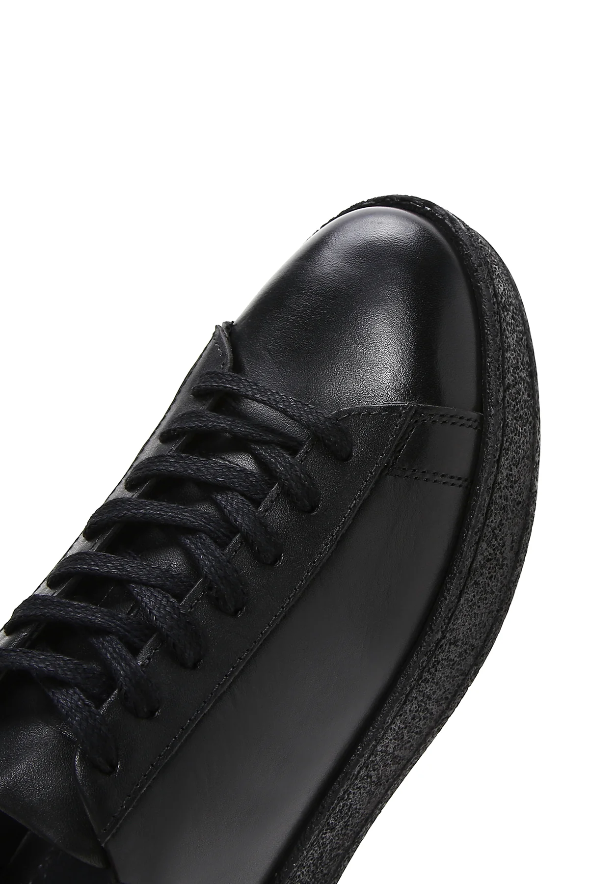 Erkek Siyah Deri Sneaker - Image 10