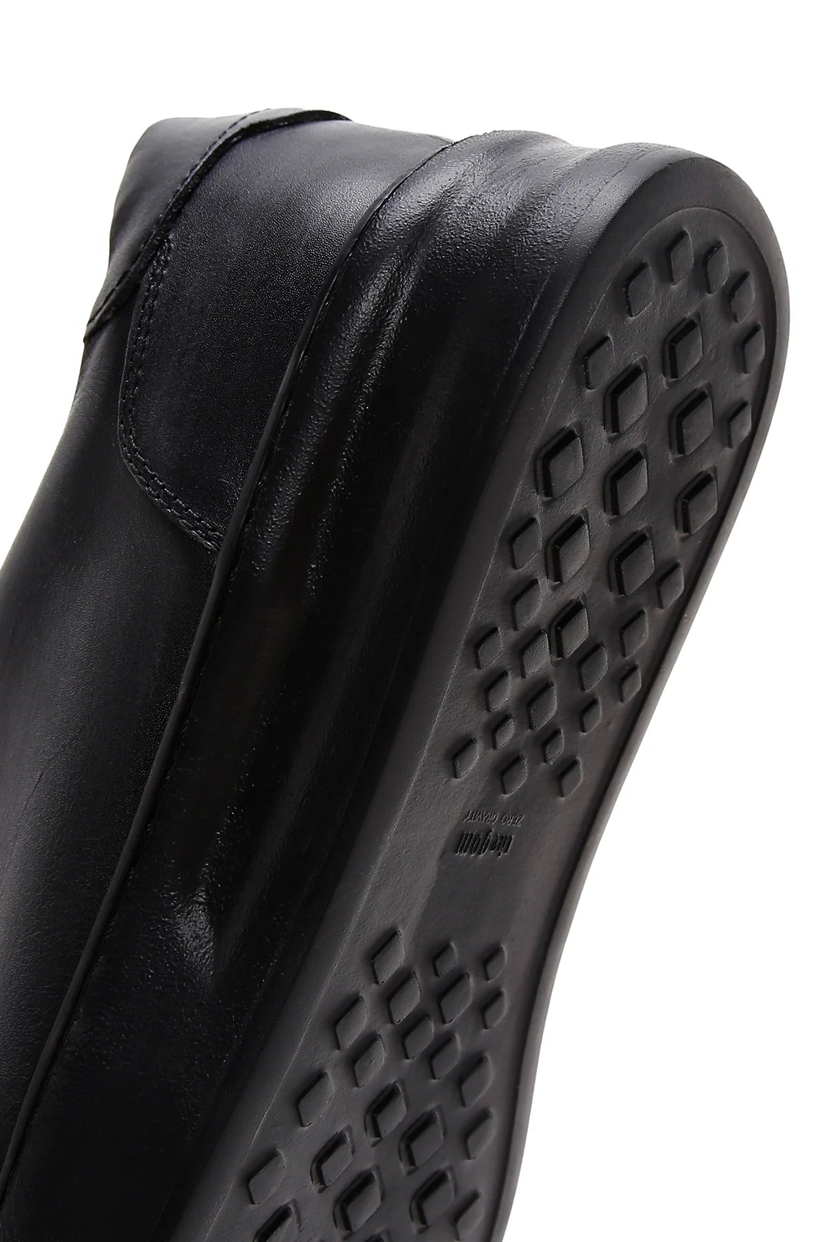 Erkek Siyah Deri Sneaker - Image 8