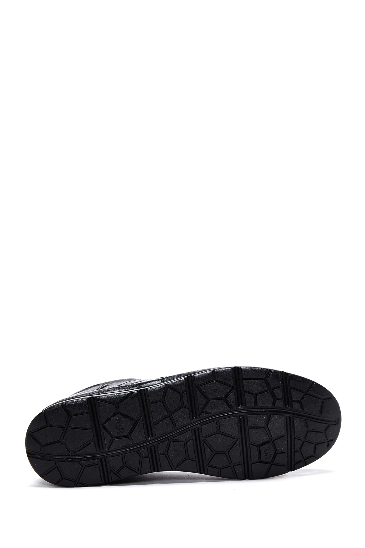 Erkek Siyah Deri Sneaker - Image 4